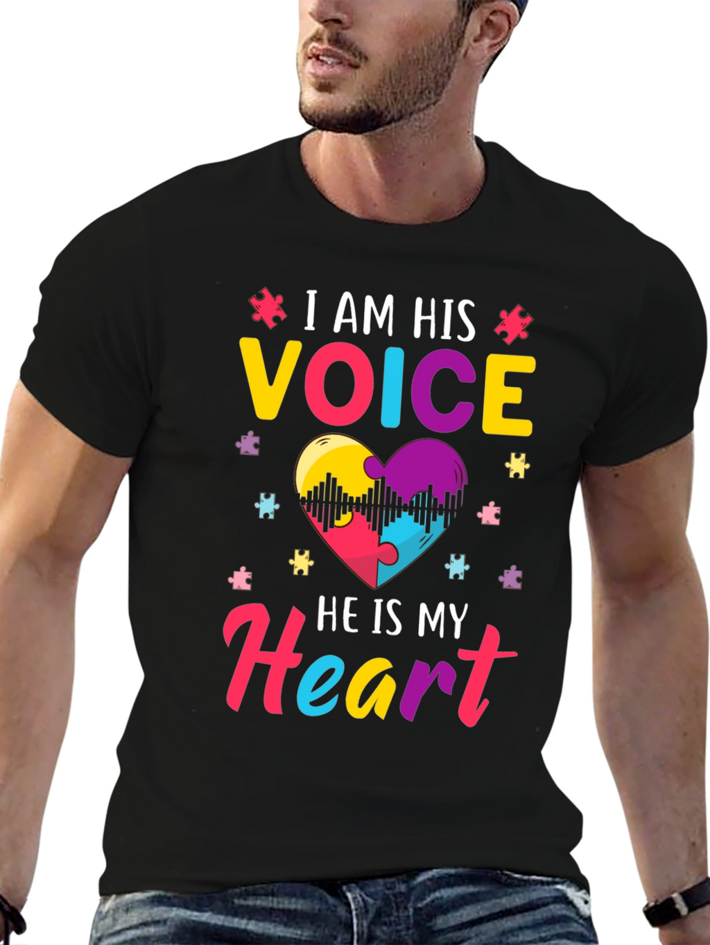 Autism Awareness T-Shirt: I am His Voice