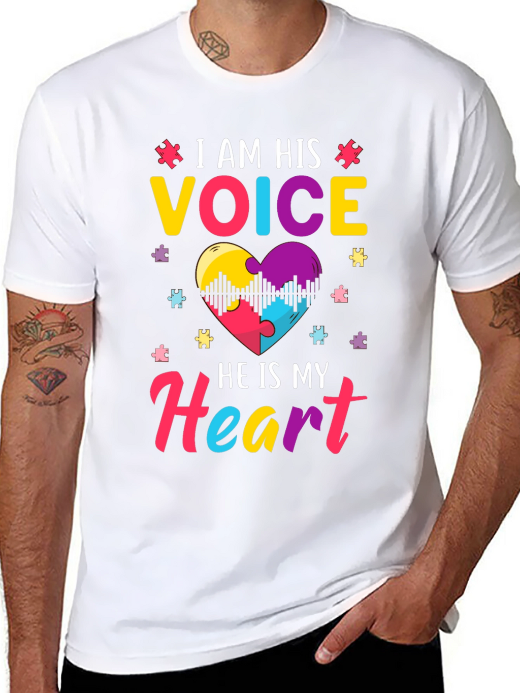Autism Awareness T-Shirt: I am His Voice