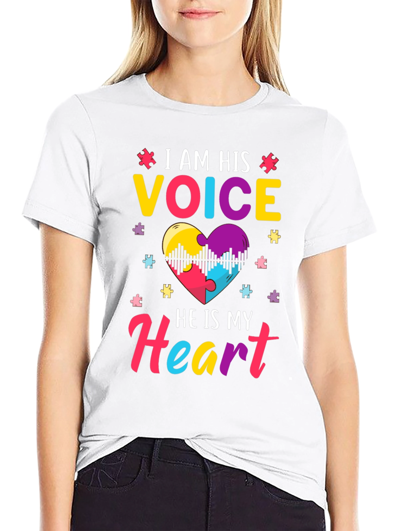 Autism Awareness T-Shirt: I am His Voice