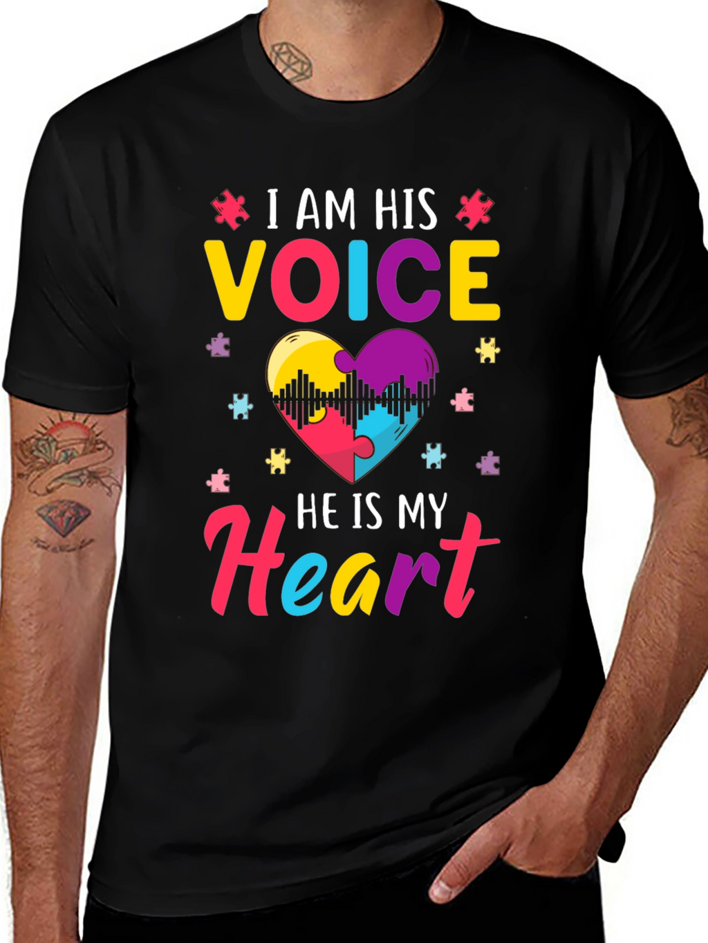 Autism Awareness T-Shirt: I am His Voice