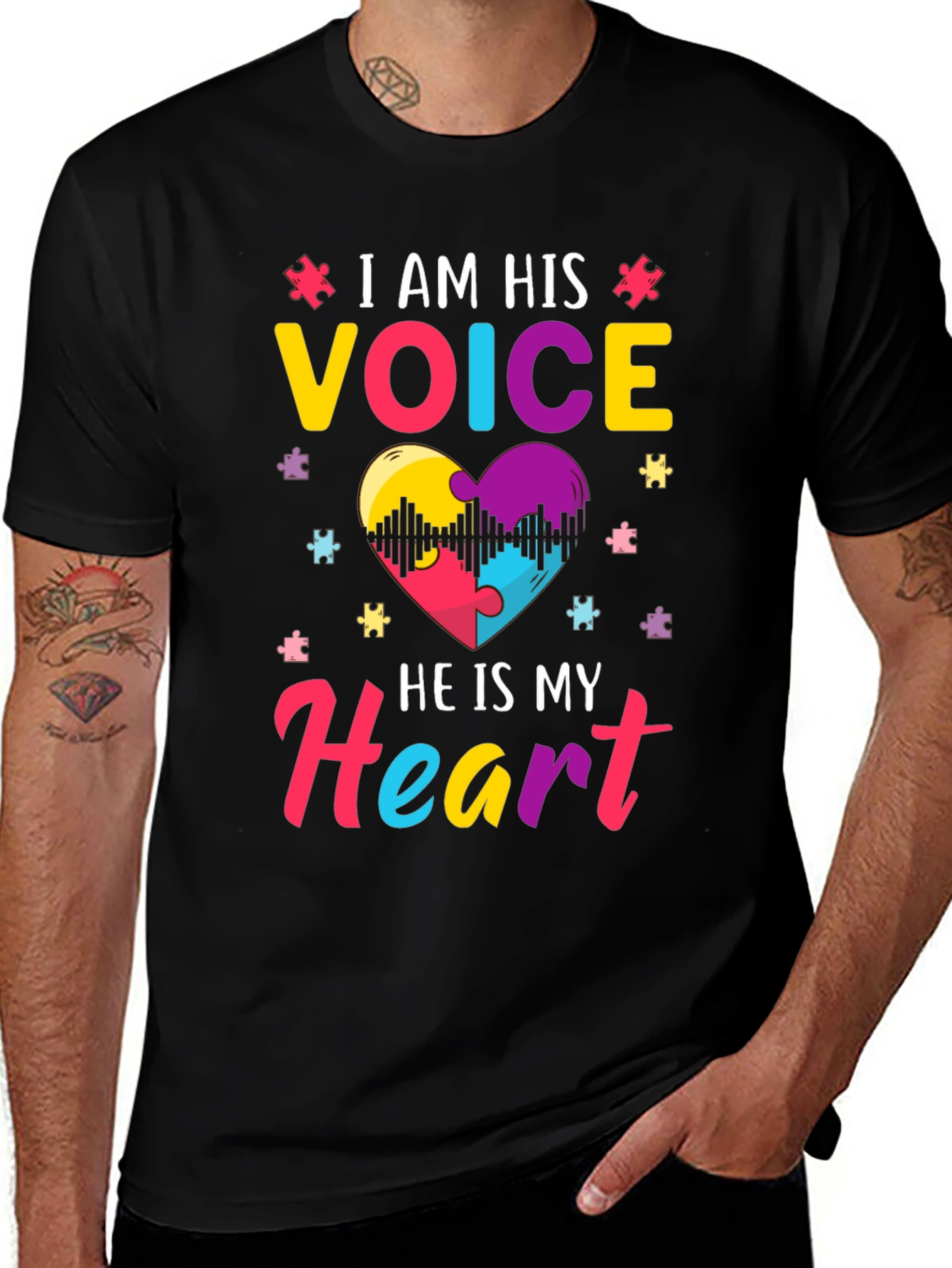 Autism Awareness T-Shirt: I am His Voice