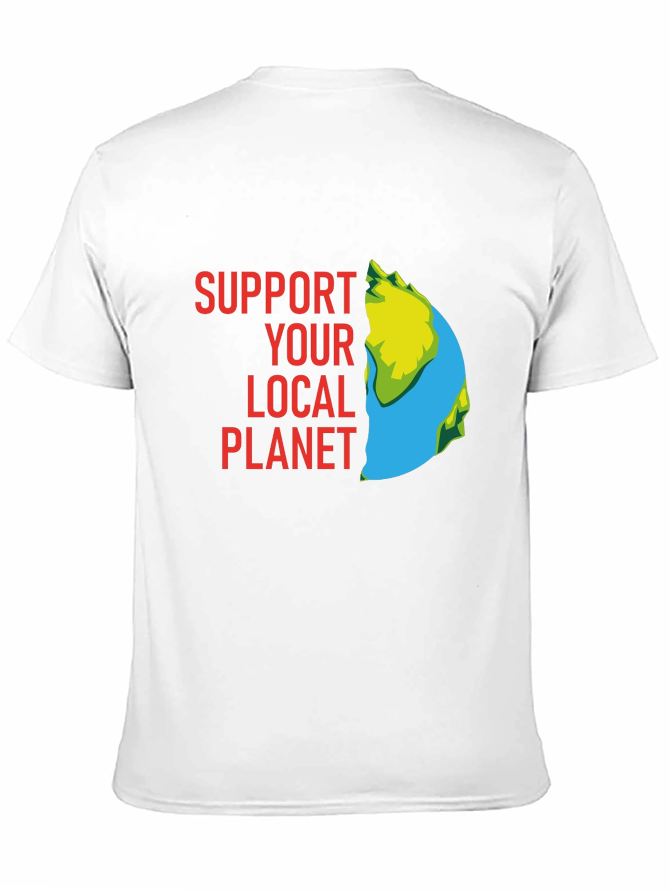 Support Your Local Planet Graphic Tee - Black