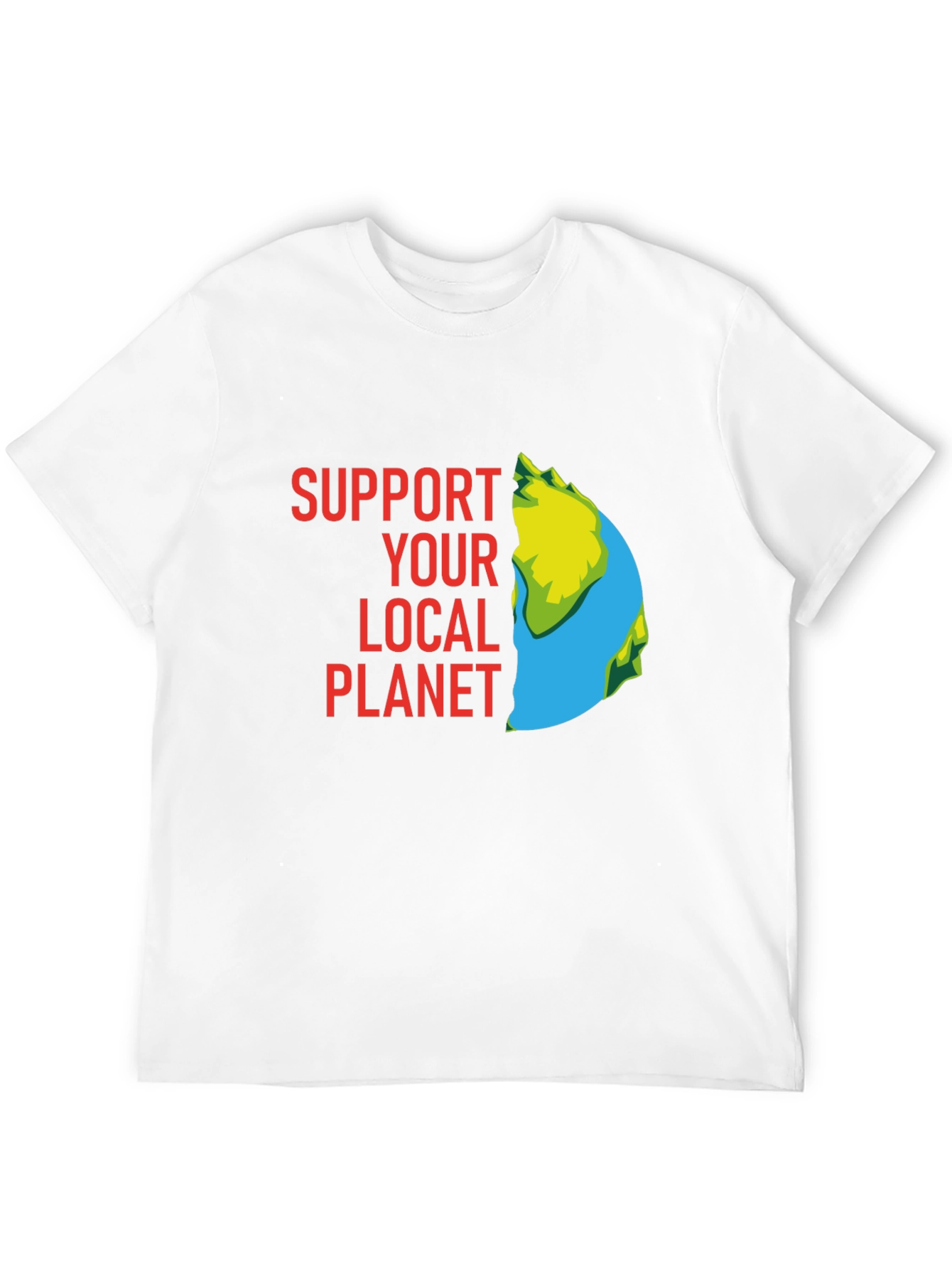 Support Your Local Planet Graphic Tee - Black