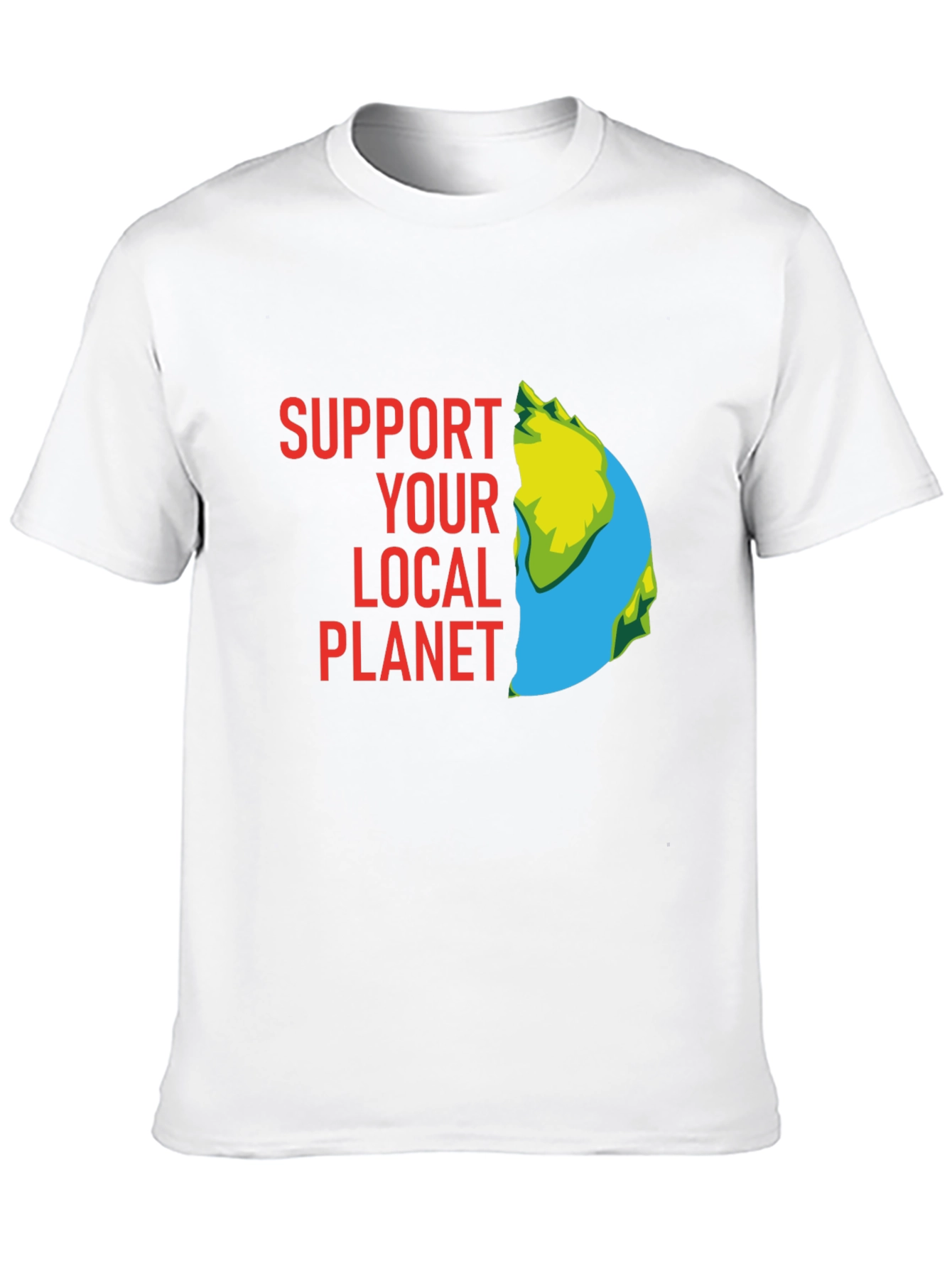 Support Your Local Planet Graphic Tee - Black
