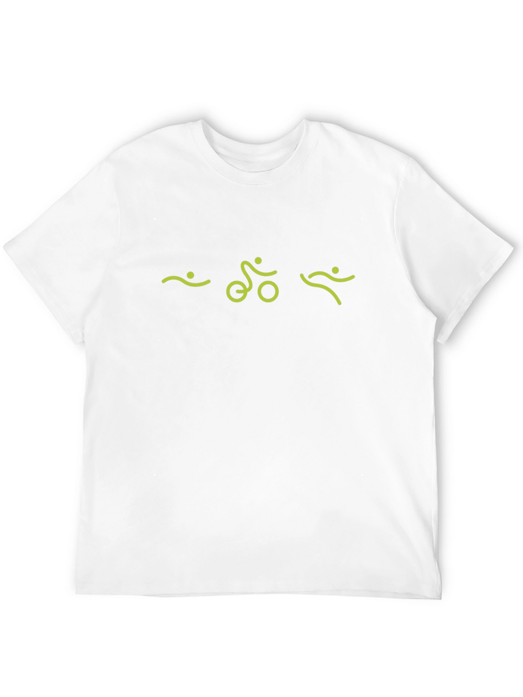 Triathlon Symbol Black T-Shirt for Athletes