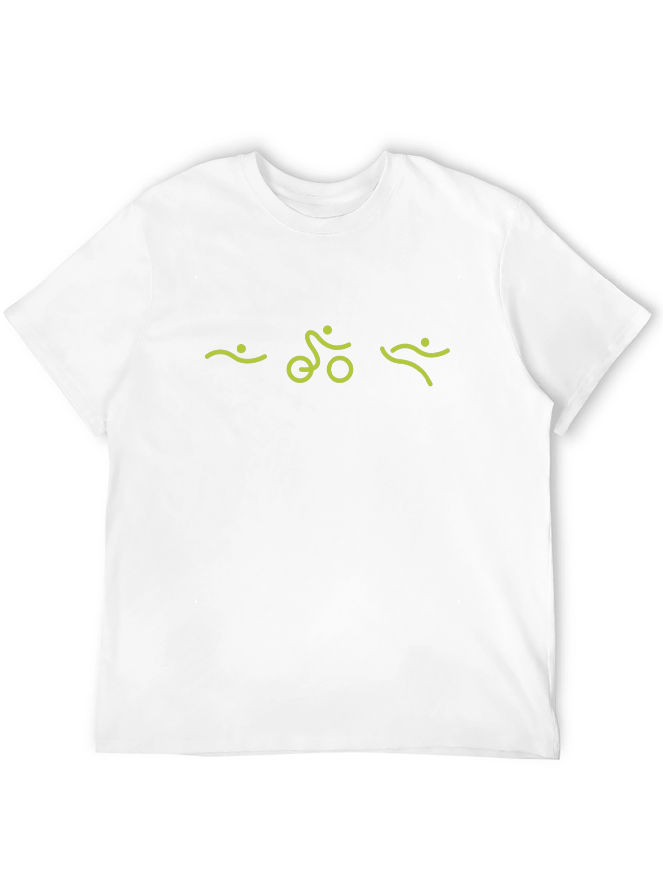 Triathlon Symbol Black T-Shirt for Athletes