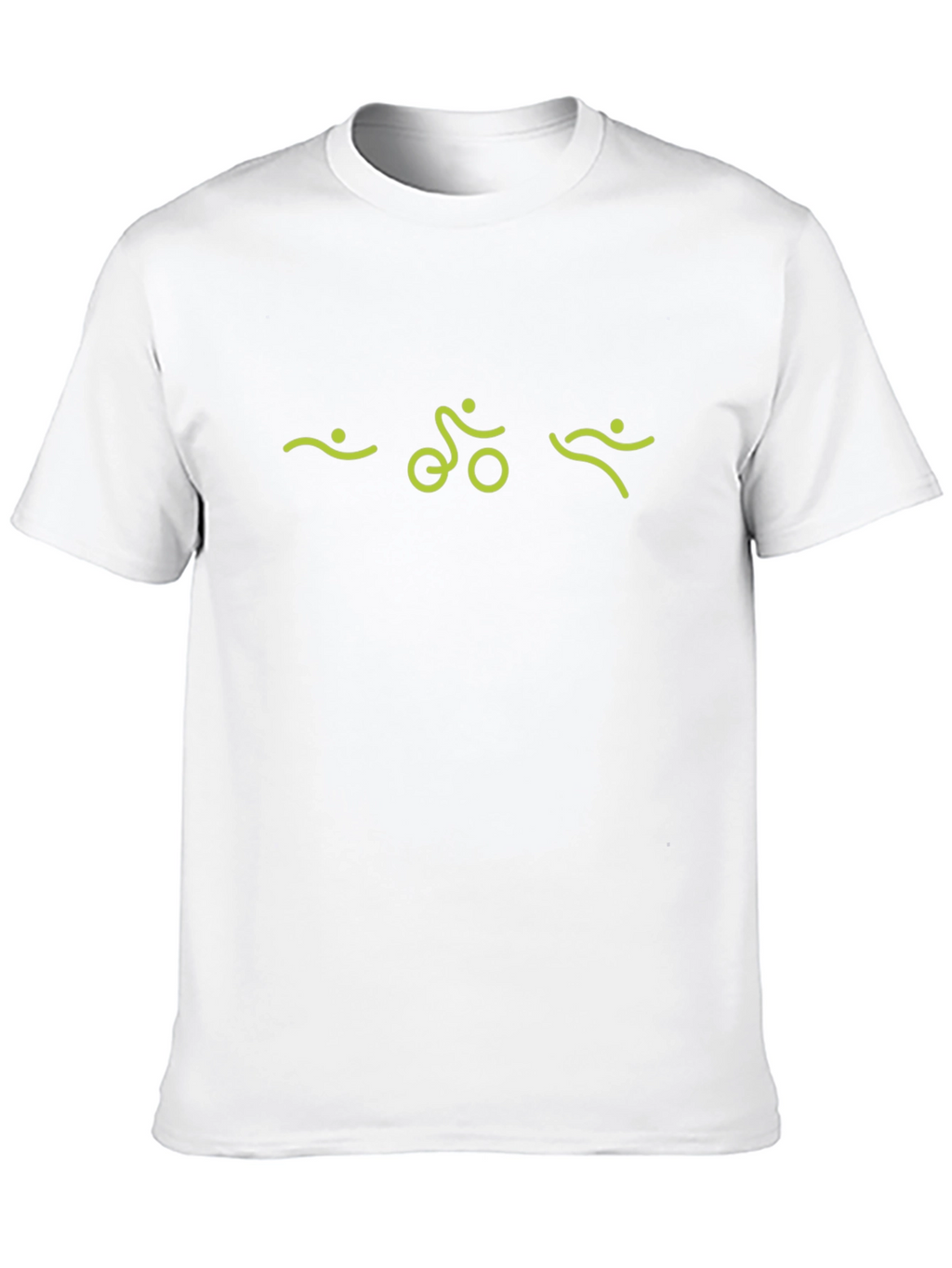 Triathlon Symbol Black T-Shirt for Athletes