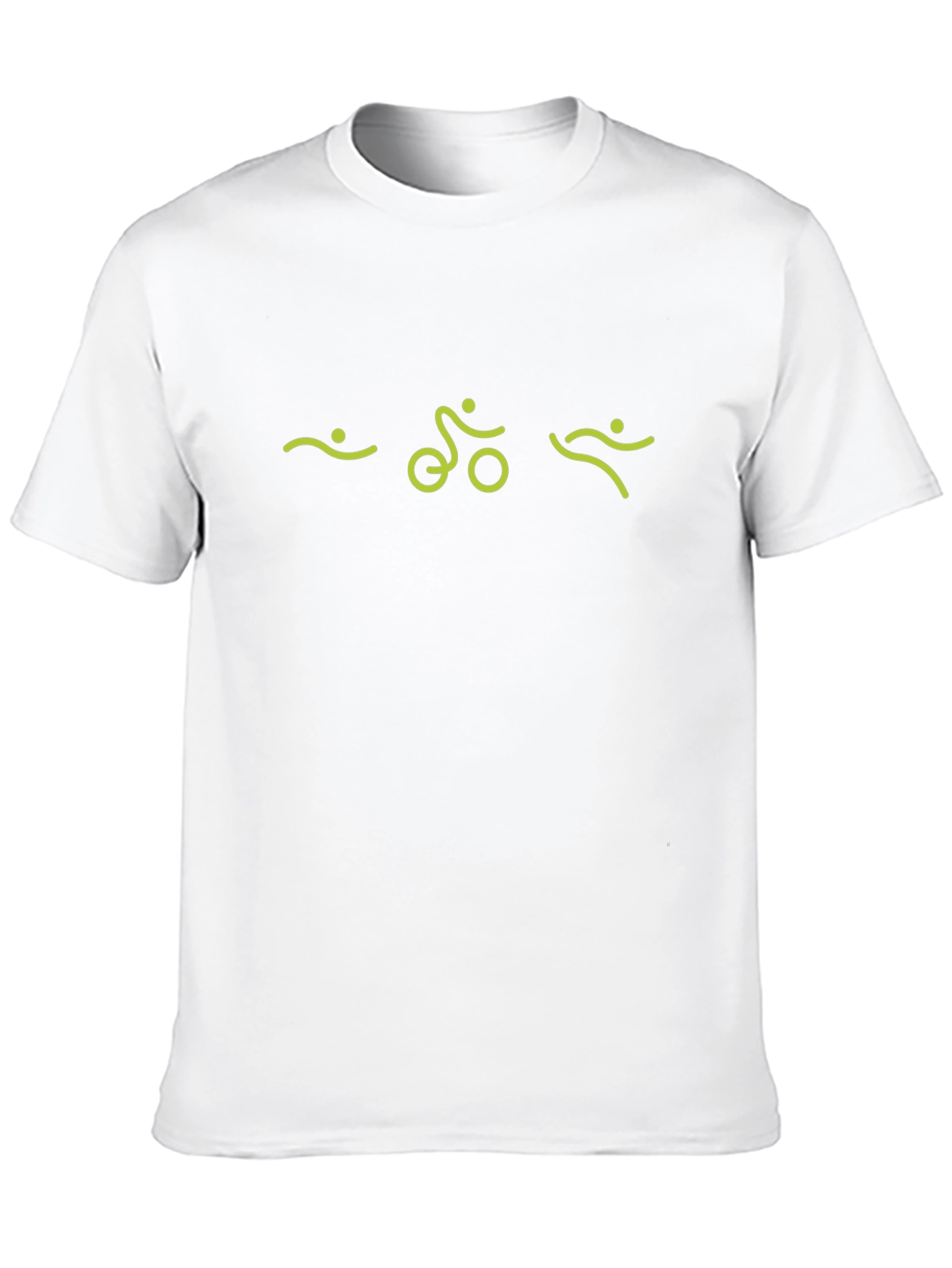 Triathlon Symbol Black T-Shirt for Athletes