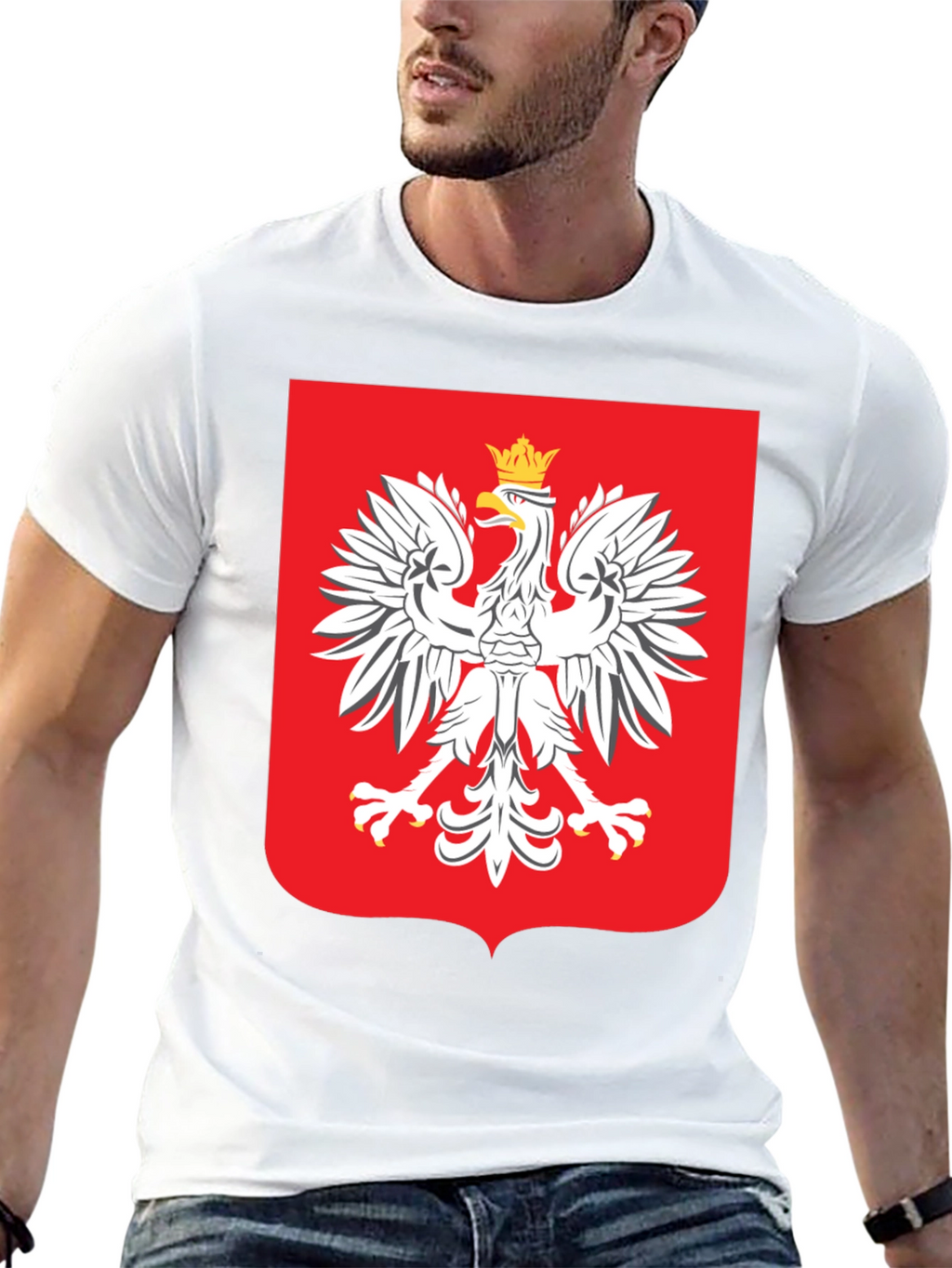 Poland Eagle Crest T-Shirt - Black