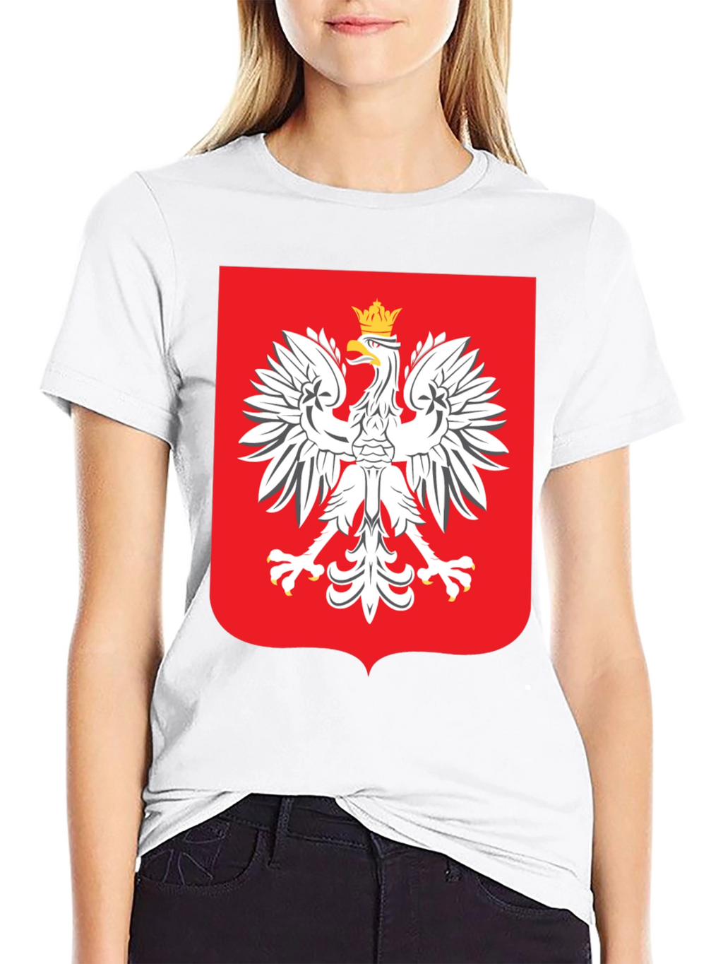 Poland Eagle Crest T-Shirt - Black
