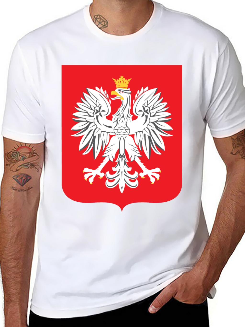 Poland Eagle Crest T-Shirt - Black