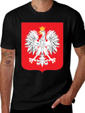 Poland Eagle Crest T-Shirt - Black