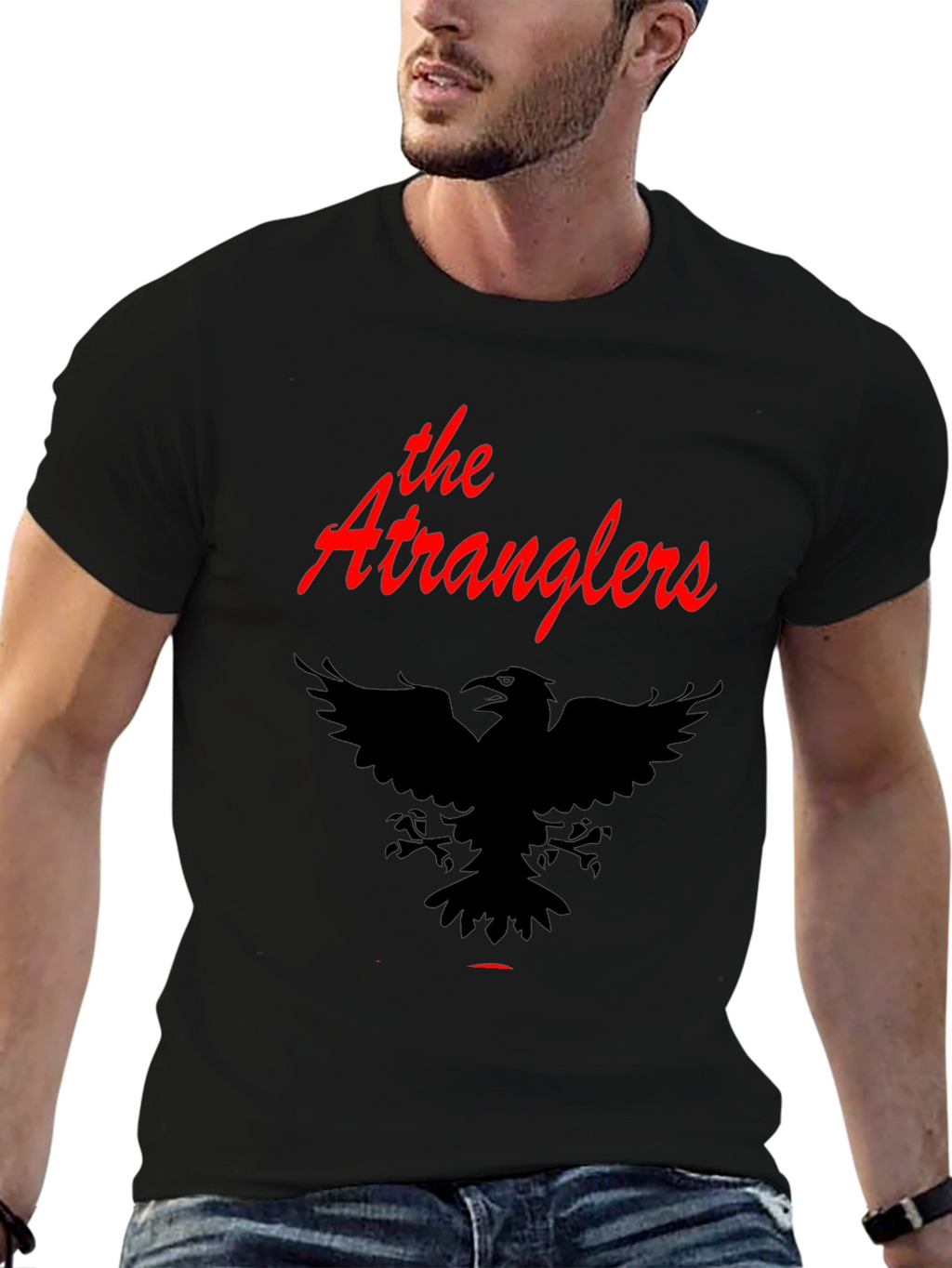 The Stranglers Eagle Graphic Black T-Shirt