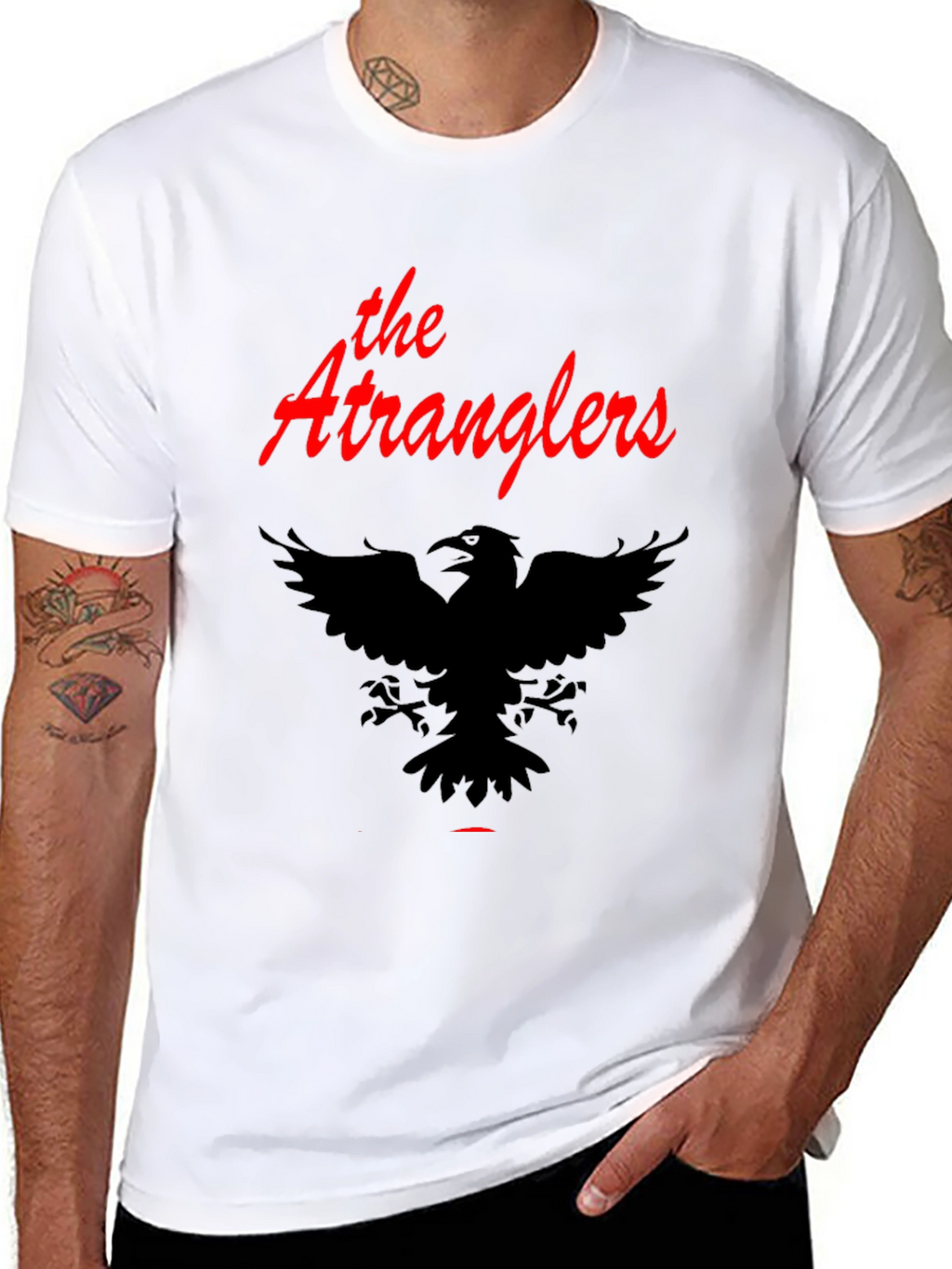 The Stranglers Eagle Graphic Black T-Shirt