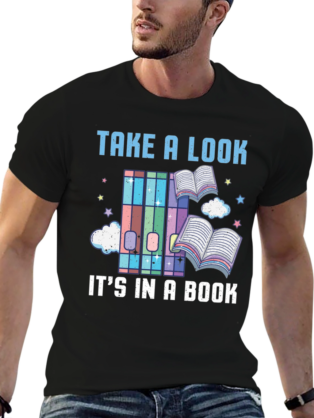 Take a Look Its in a Book Novelty T-Shirt