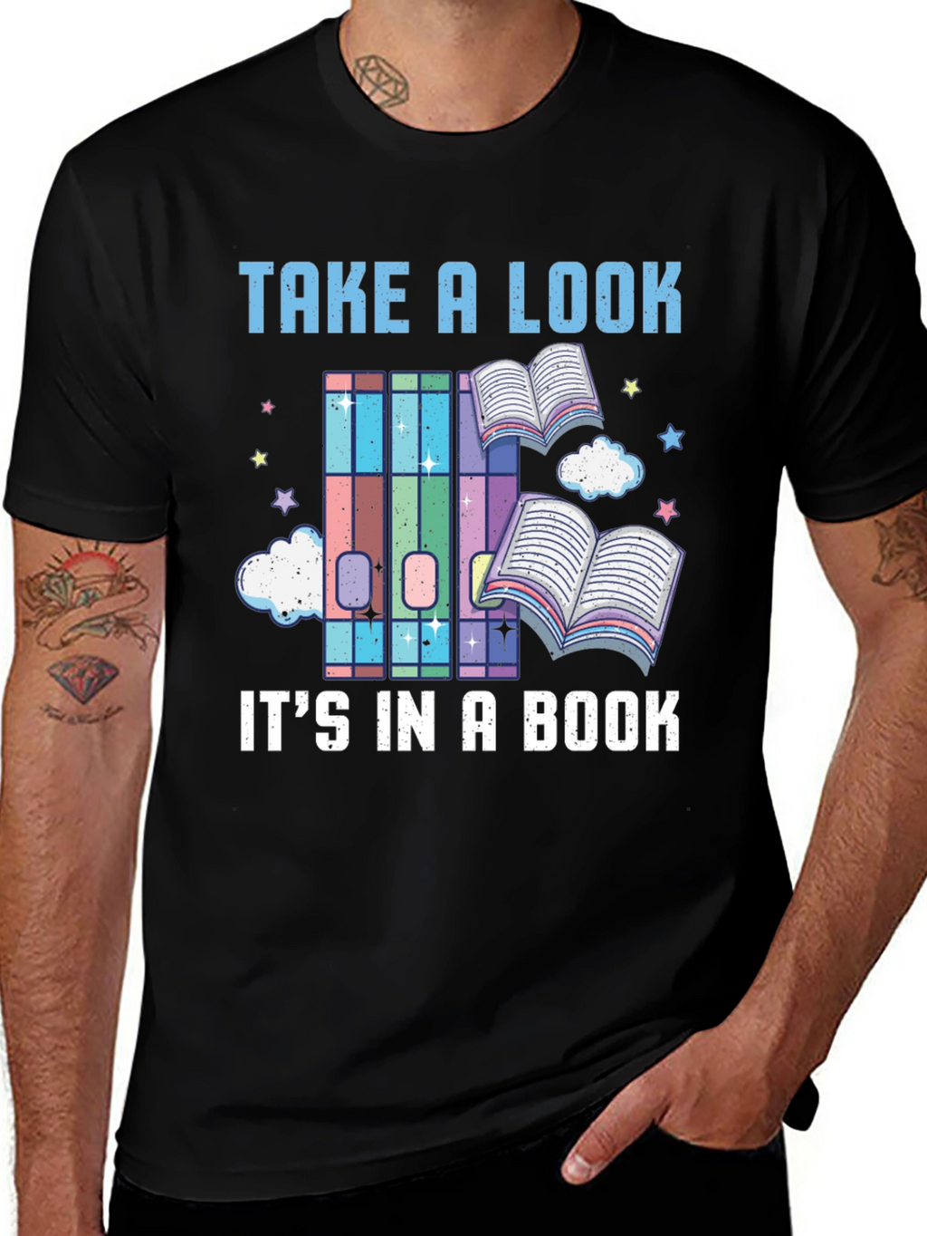 Take a Look Its in a Book Novelty T-Shirt