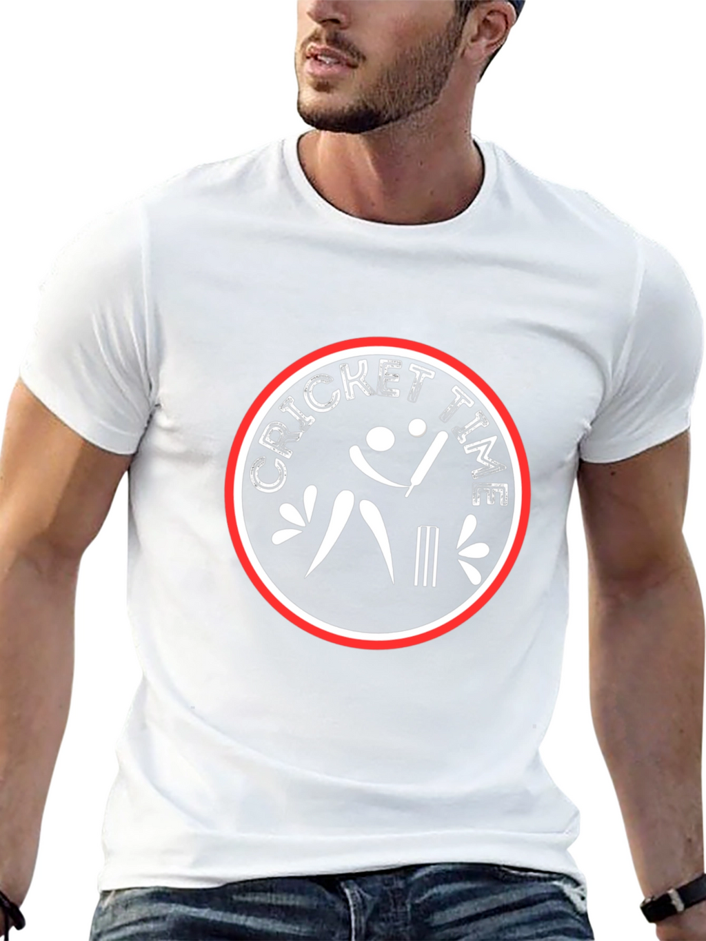 Cricket Time T-Shirt - Black Cotton Tee
