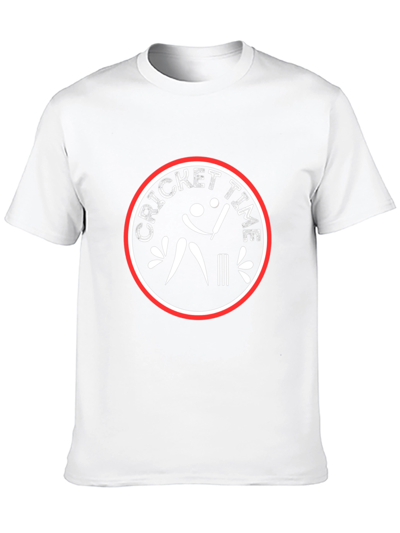 Cricket Time T-Shirt - Black Cotton Tee