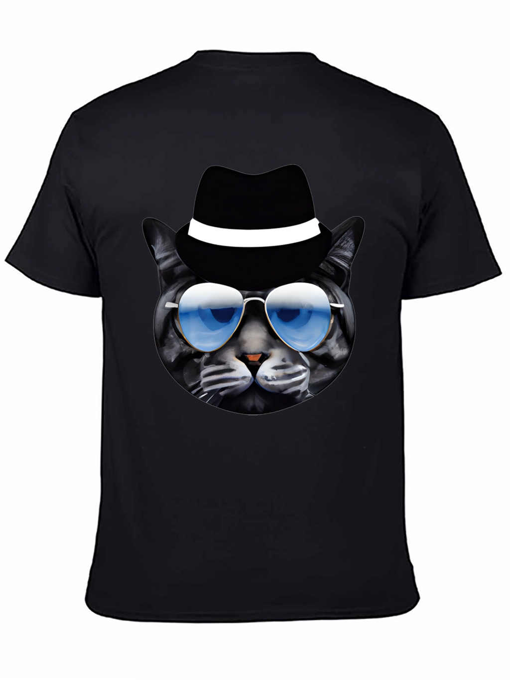 Cool Cat T-Shirt: Shades & Fedora