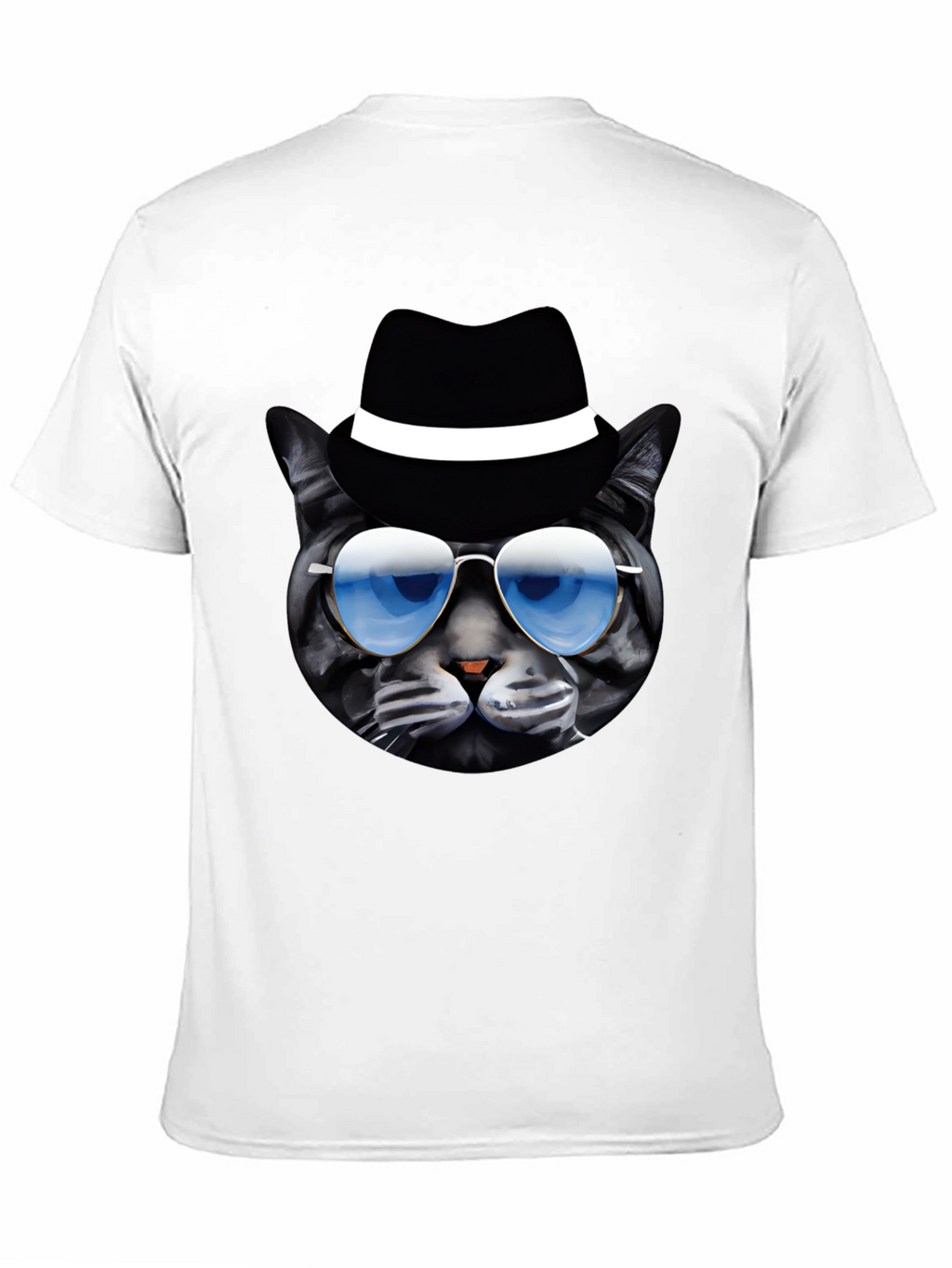 Cool Cat T-Shirt: Shades & Fedora