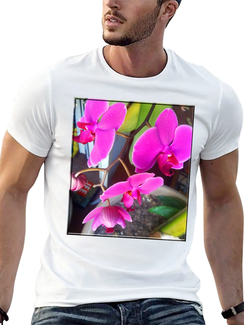 Orchid Flower Graphic T-Shirt