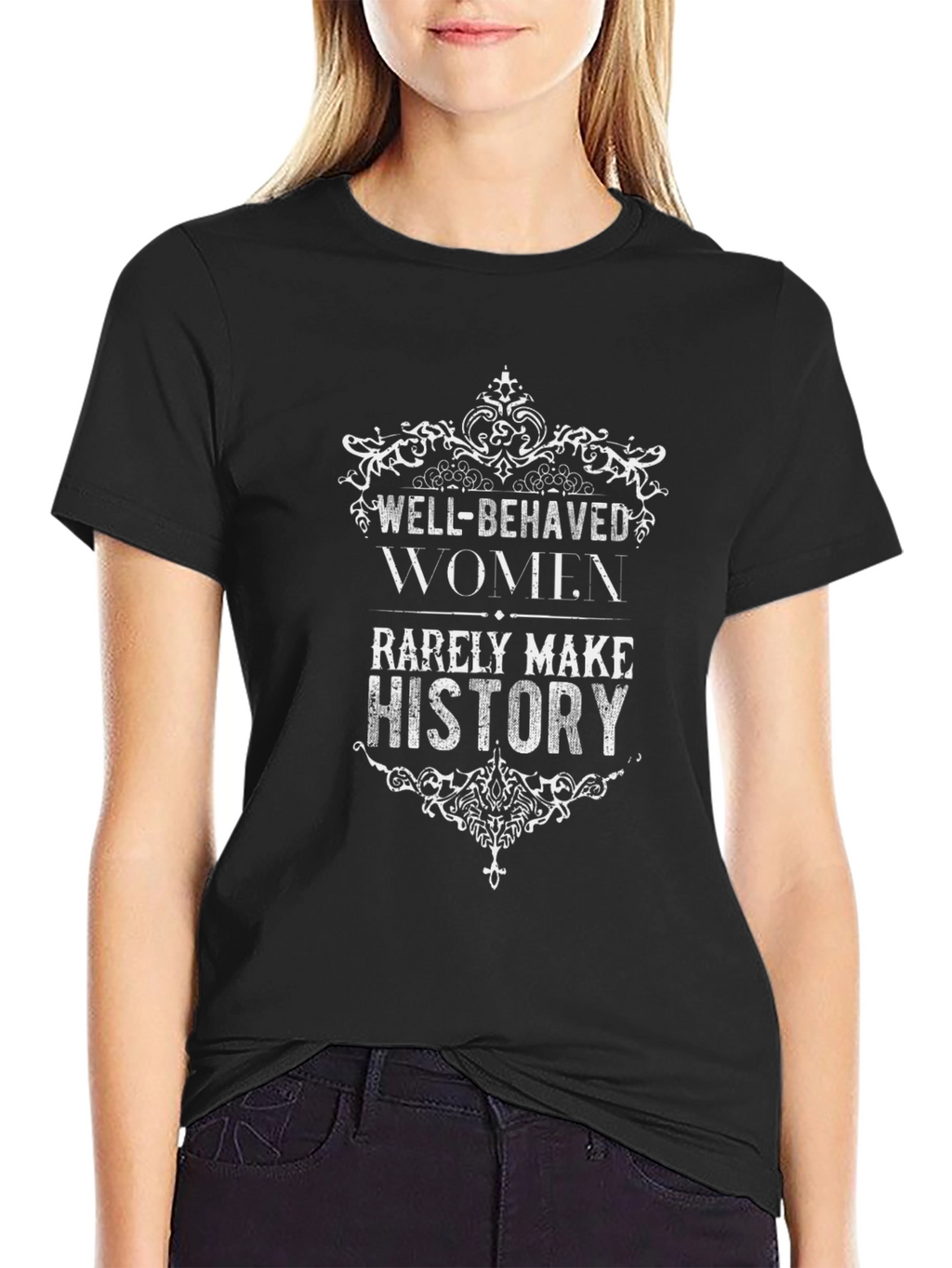 Well-Behaved Women History Tee - Black