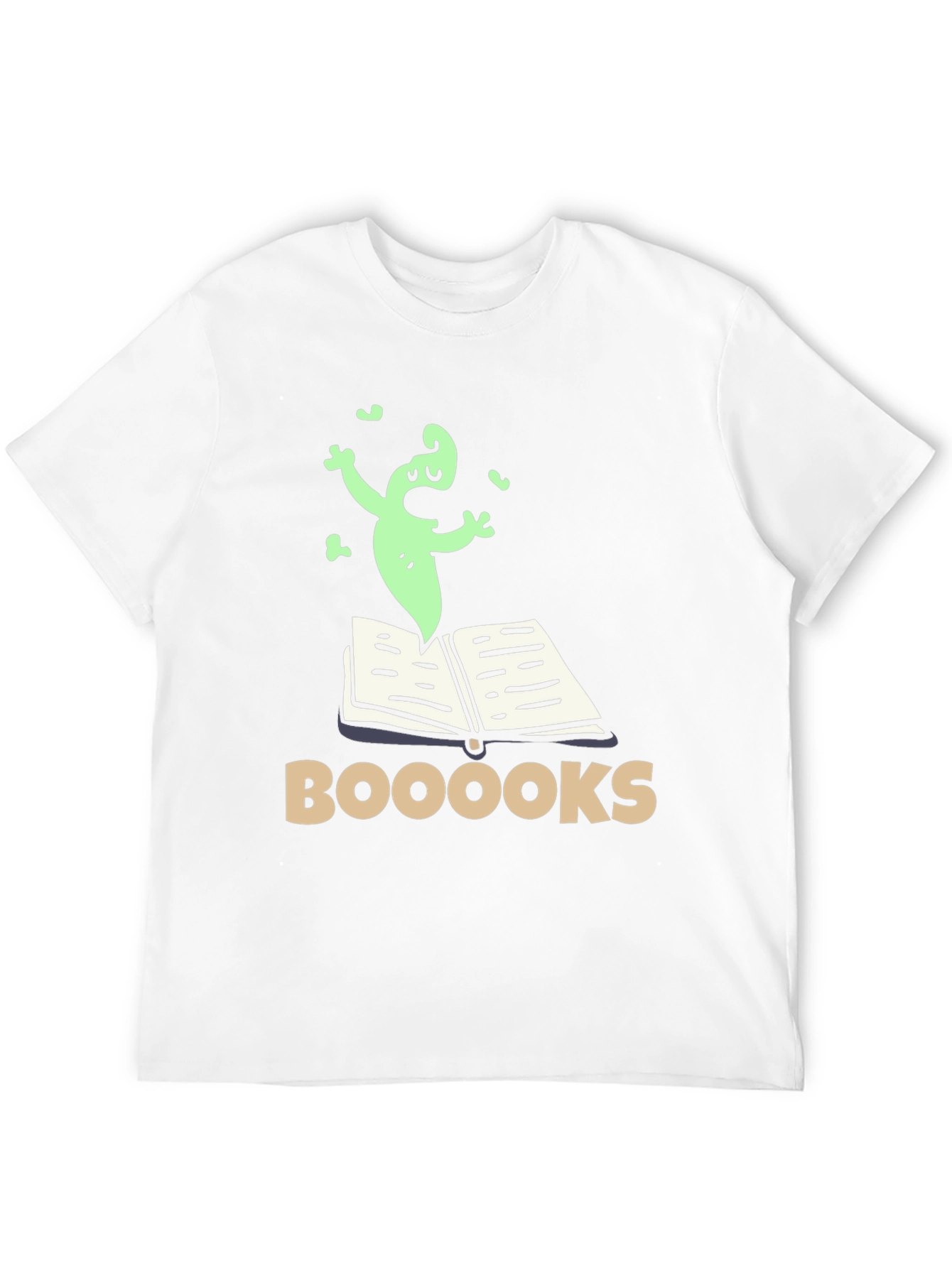 Booooks! Funny Ghost Reading T-Shirt
