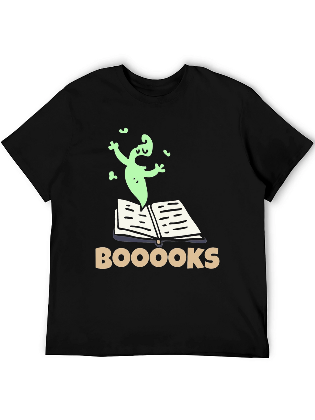 Booooks! Funny Ghost Reading T-Shirt