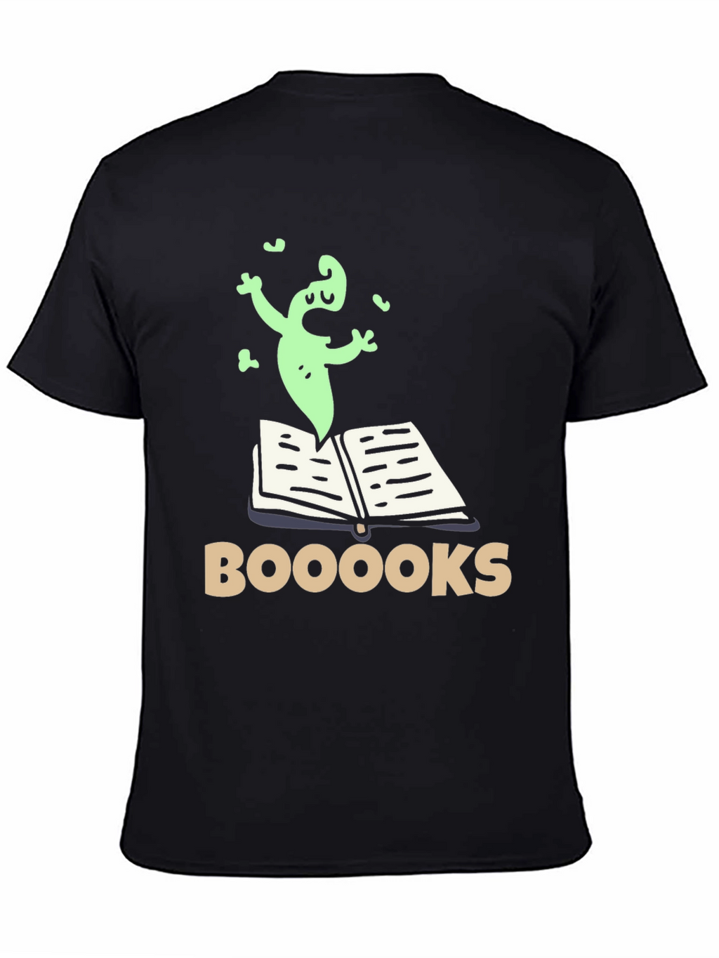Booooks! Funny Ghost Reading T-Shirt