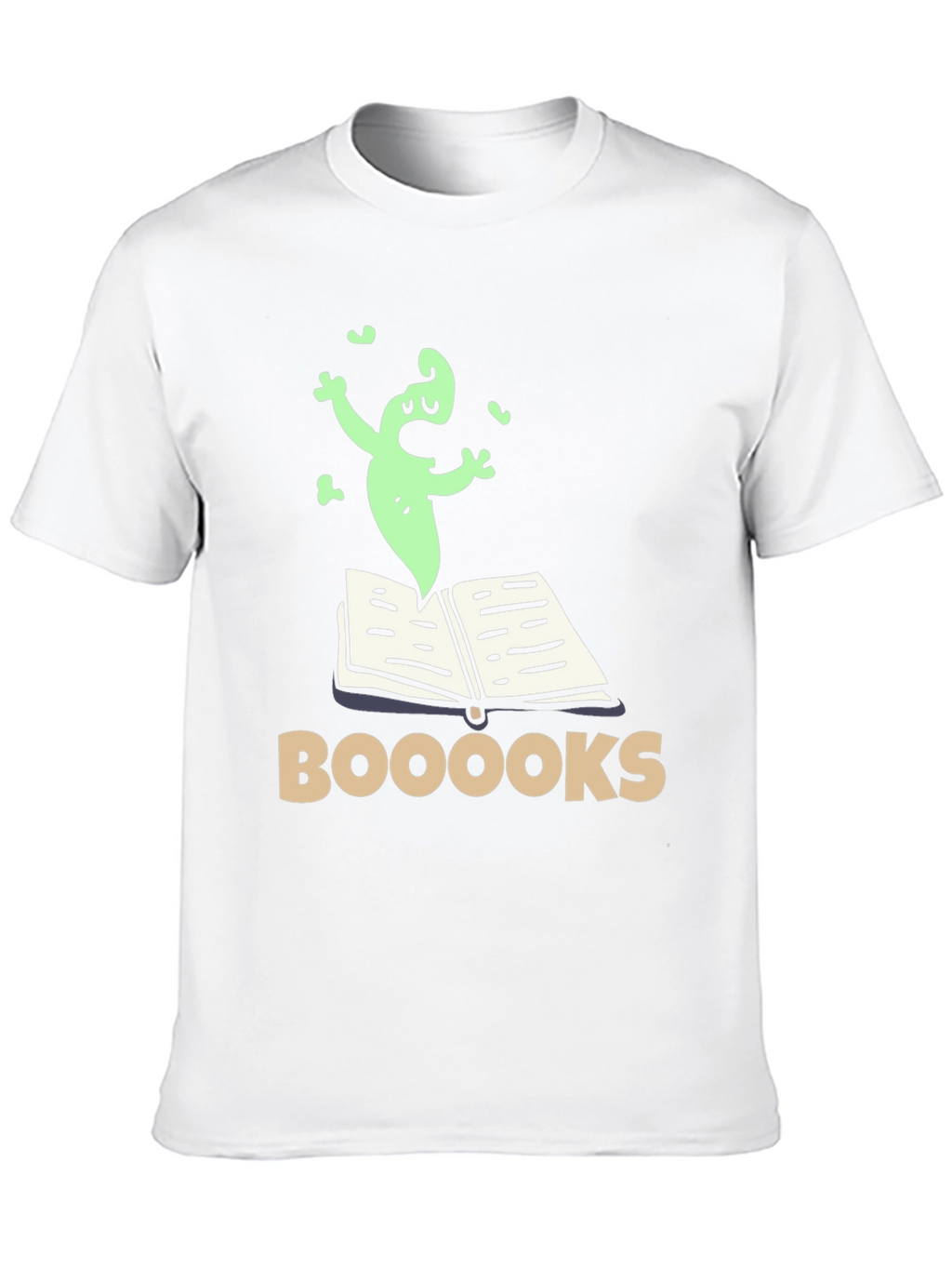 Booooks! Funny Ghost Reading T-Shirt