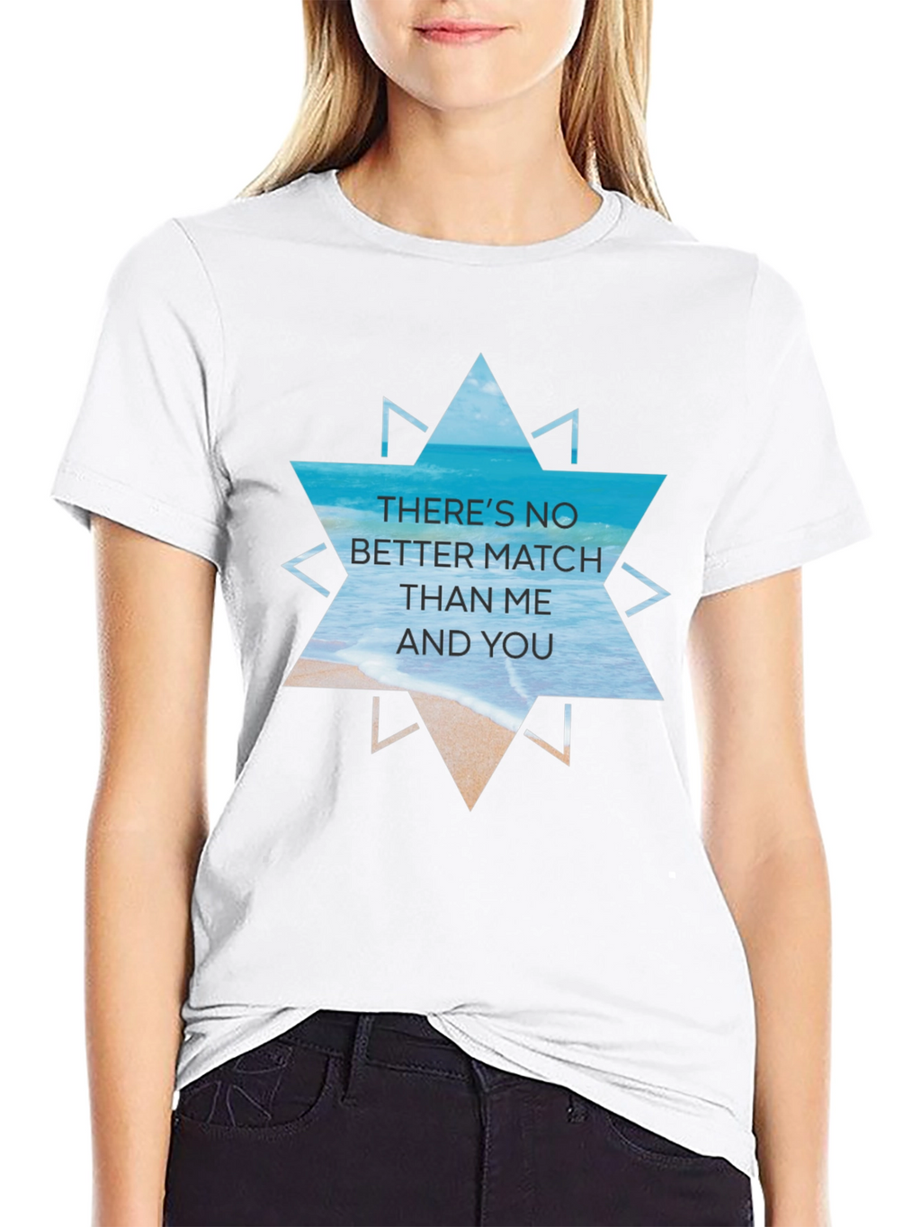 Beach Vibes Graphic Tee - Theres No Better Match