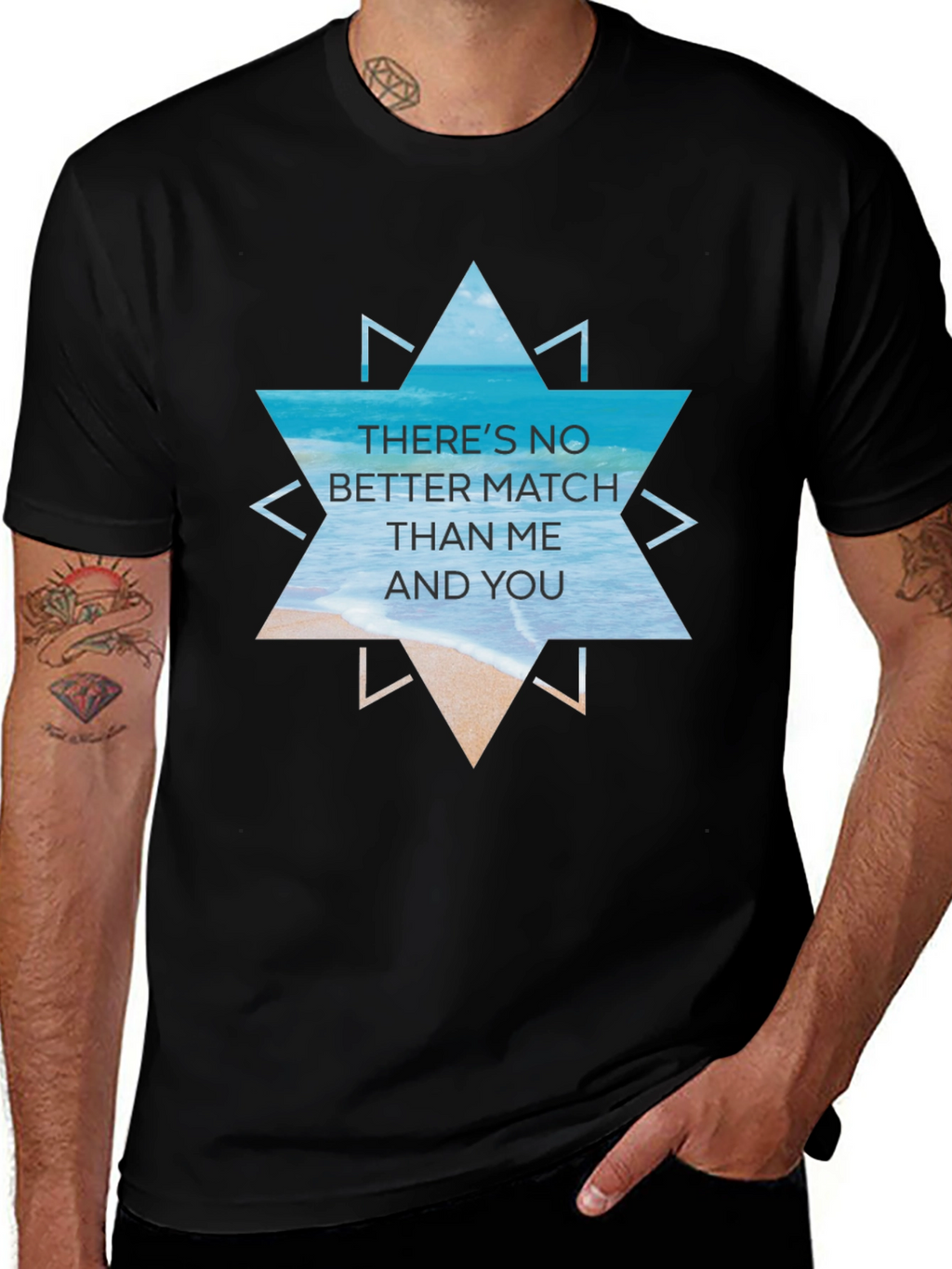 Beach Vibes Graphic Tee - Theres No Better Match
