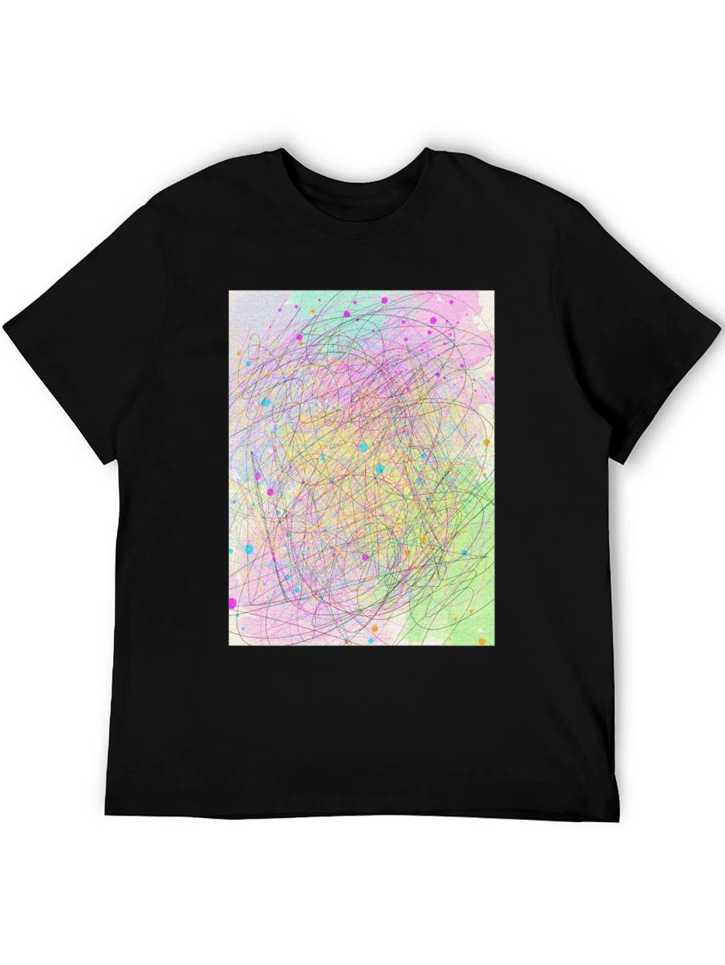 Abstract Scribble Art T-Shirt - Soft Cotton Tee