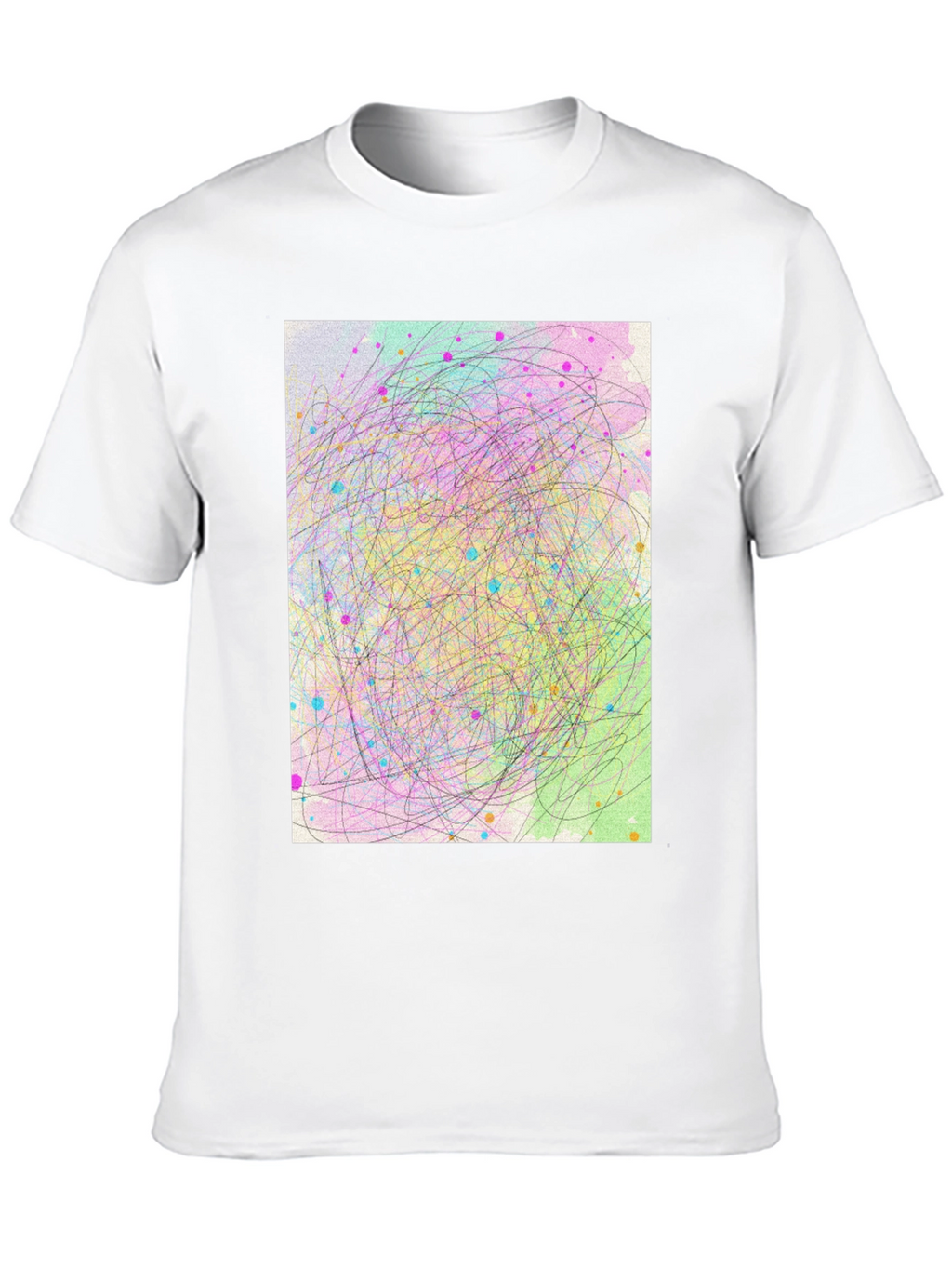 Abstract Scribble Art T-Shirt - Soft Cotton Tee