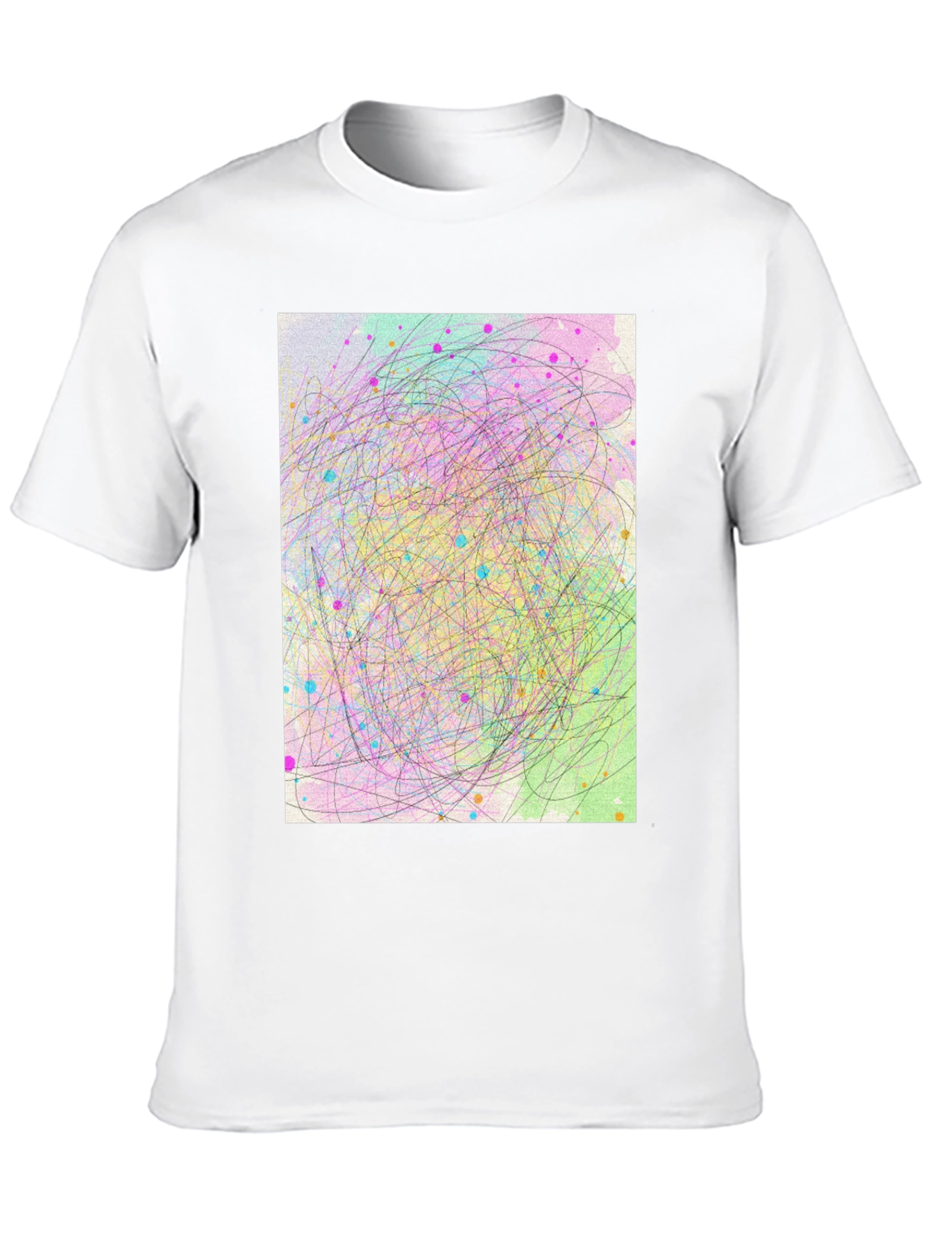 Abstract Scribble Art T-Shirt - Soft Cotton Tee