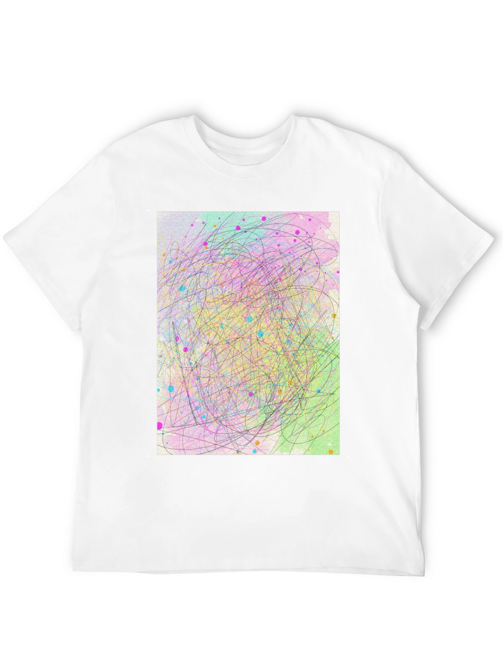 Abstract Scribble Art T-Shirt - Soft Cotton Tee