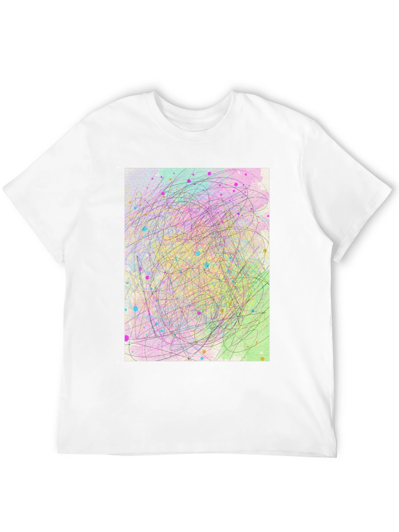 Abstract Scribble Art T-Shirt - Soft Cotton Tee