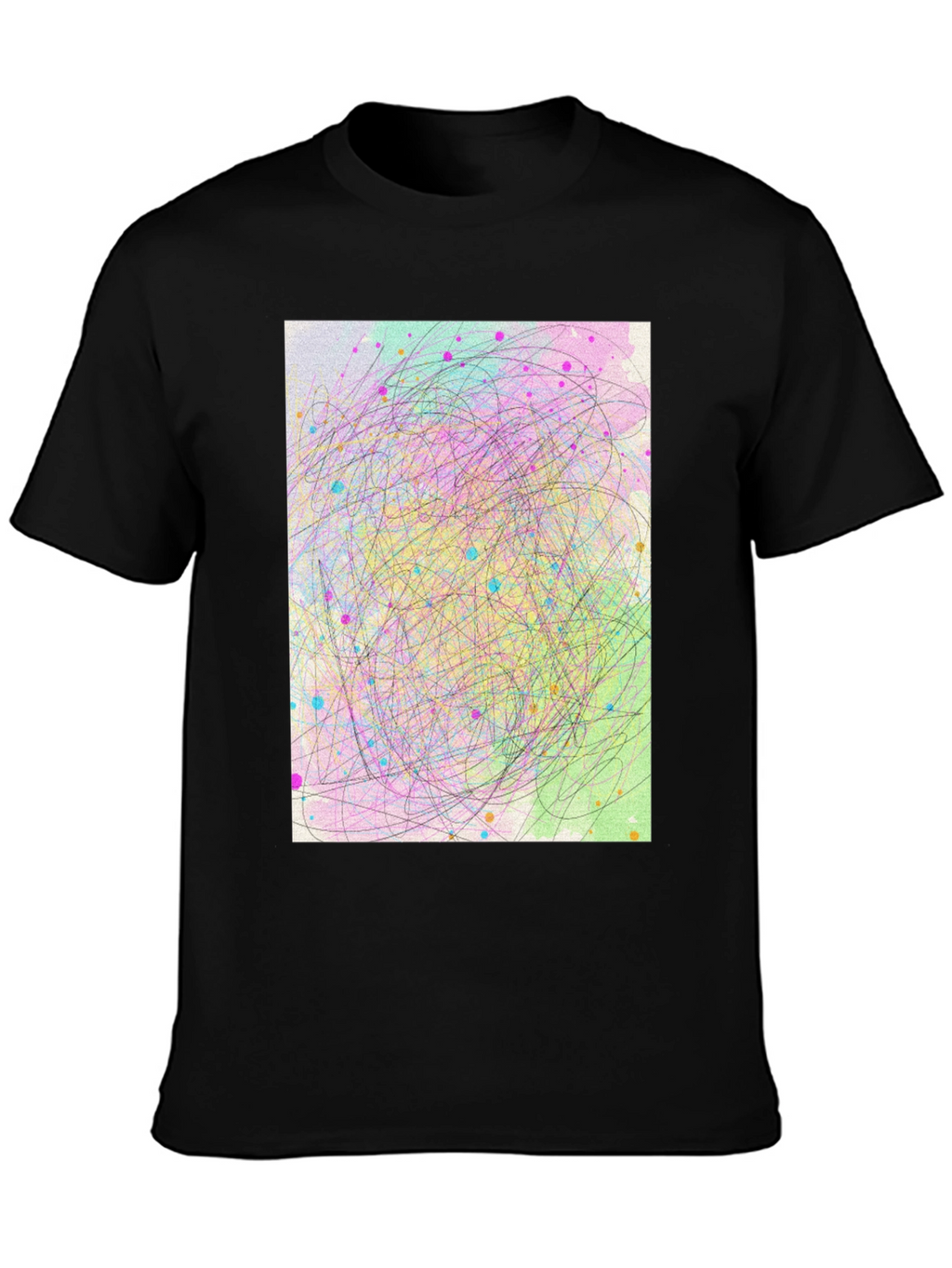 Abstract Scribble Art T-Shirt - Soft Cotton Tee