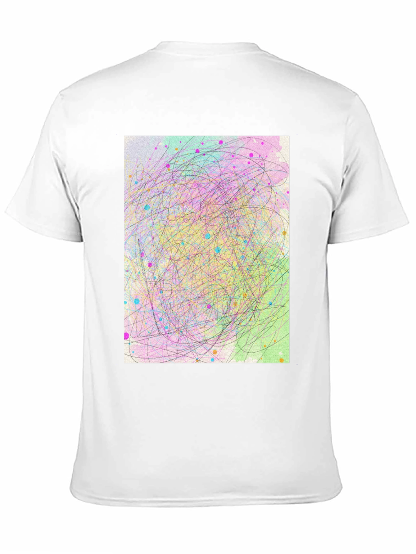 Abstract Scribble Art T-Shirt - Soft Cotton Tee