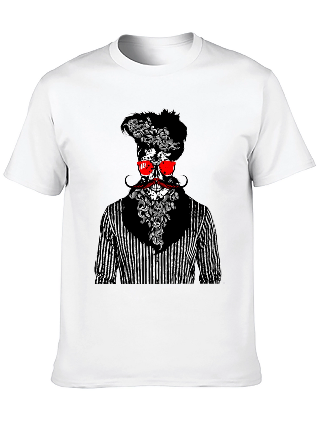 Skull Gentleman Graphic Tee - Unique Style