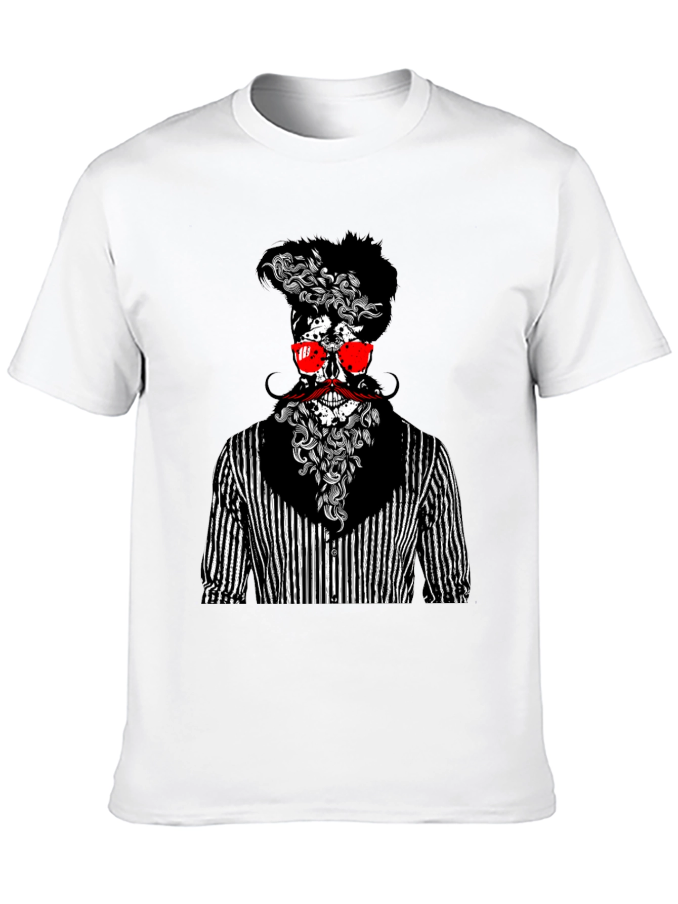 Skull Gentleman Graphic Tee - Unique Style