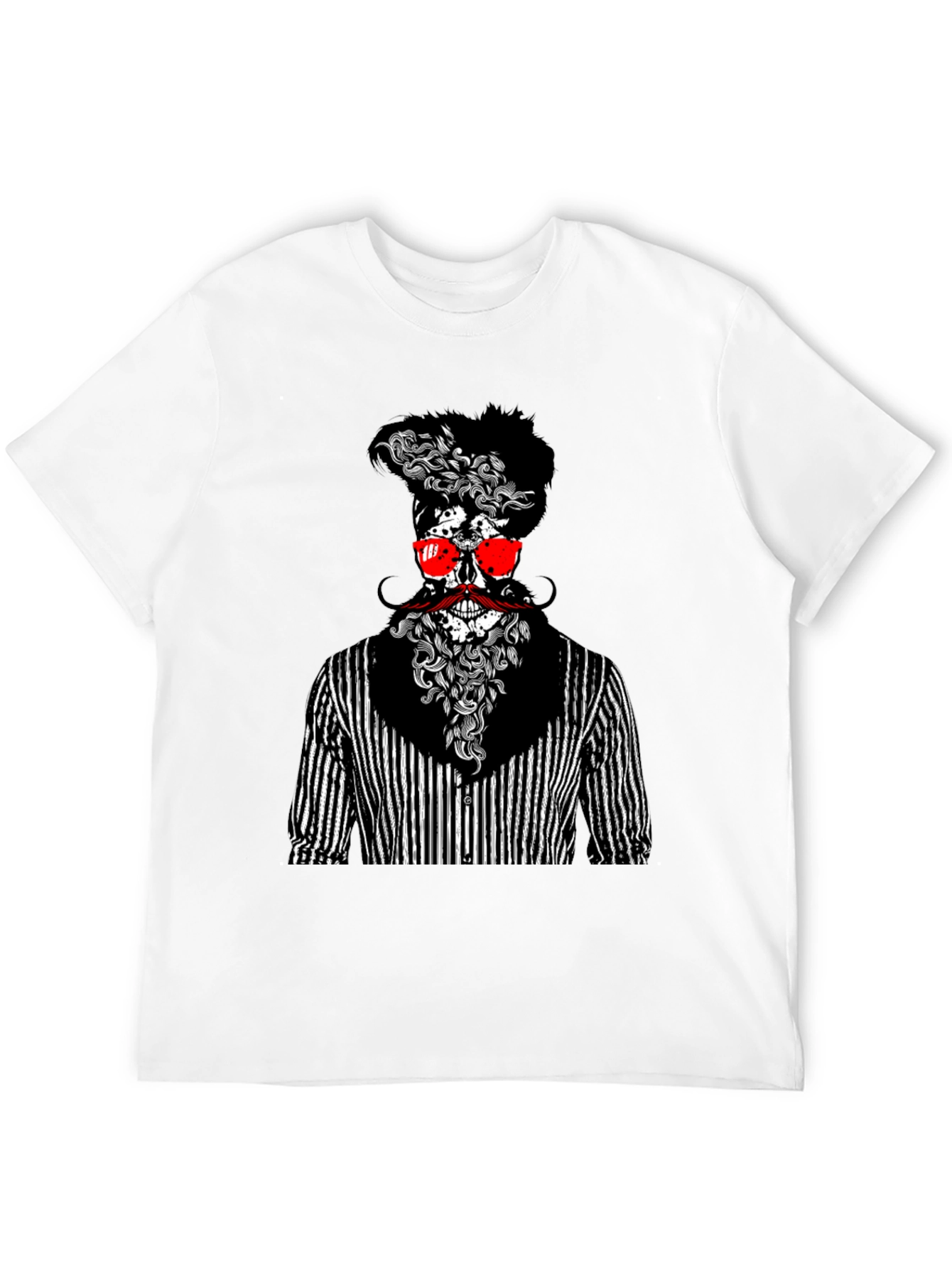 Skull Gentleman Graphic Tee - Unique Style