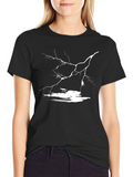 Lightning Strike Graphic Black T-Shirt