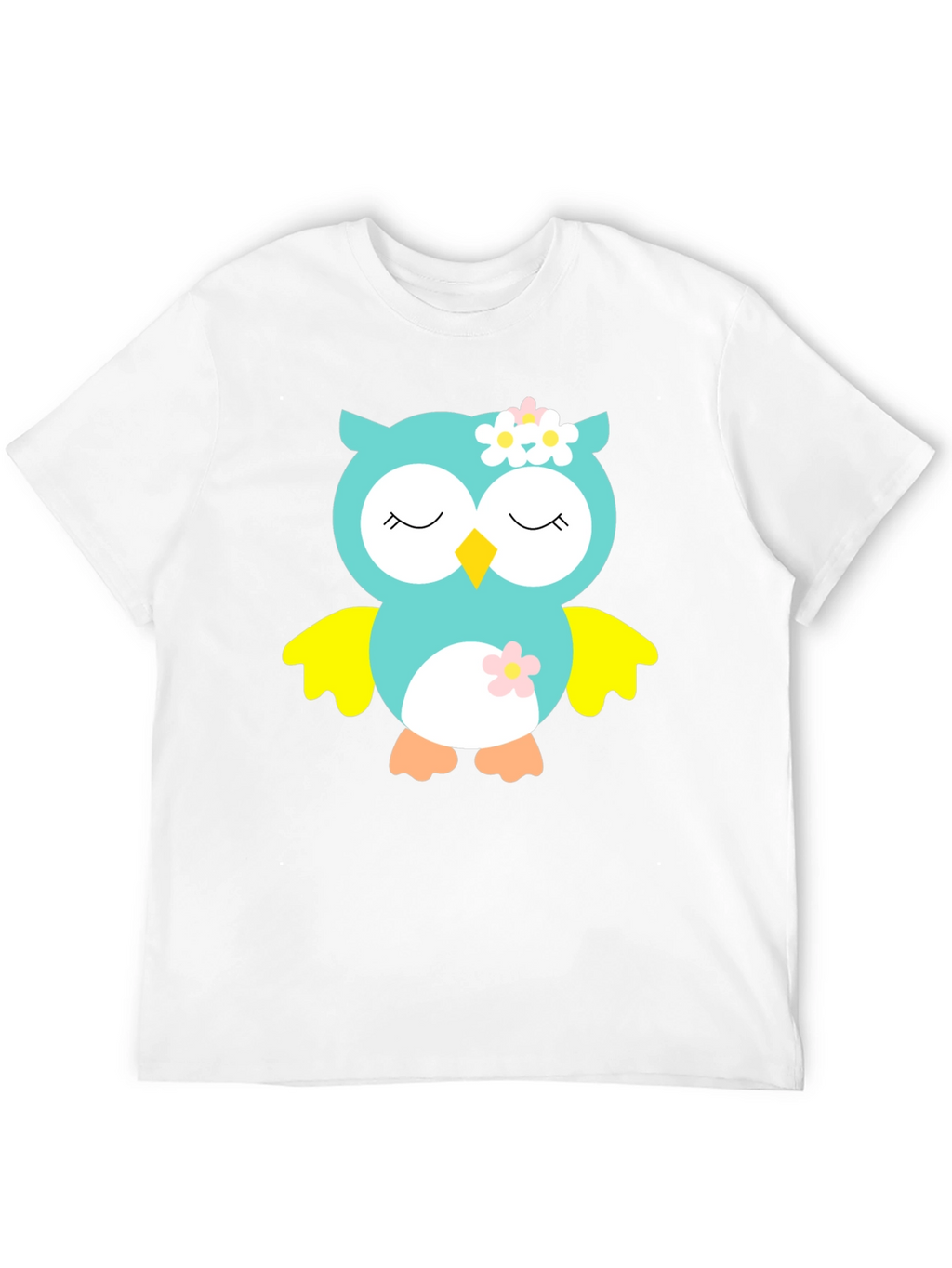 Owl Graphic Tee - Cute Cartoon Animal T-Shirt