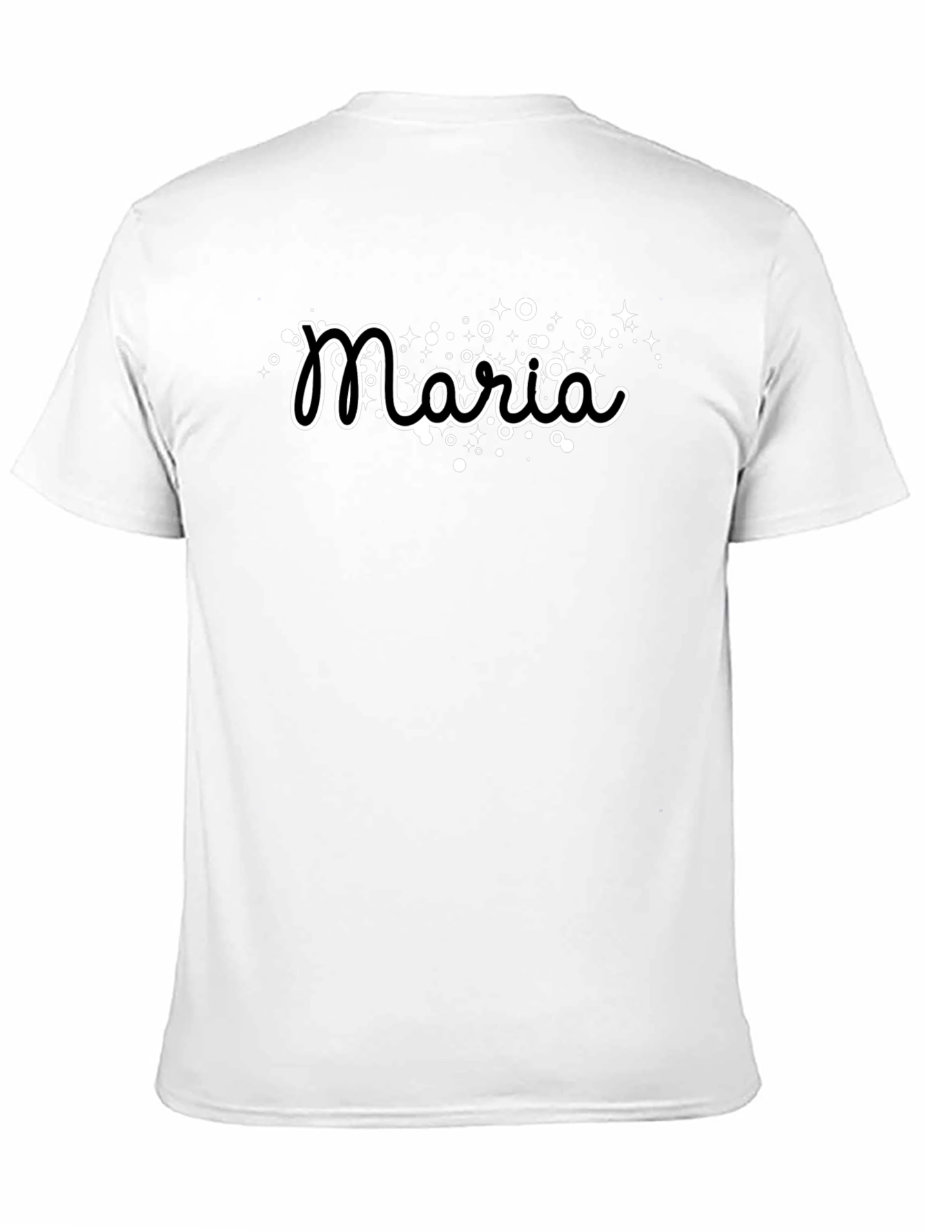 Maria Custom Name Black T-Shirt