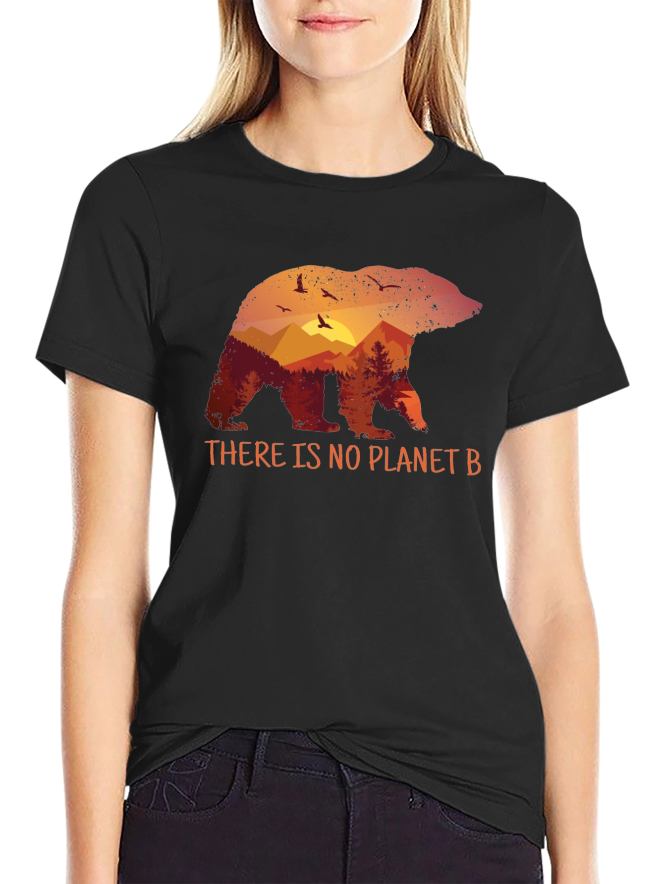 Planet B Bear Graphic T-Shirt - Eco-Friendly Design