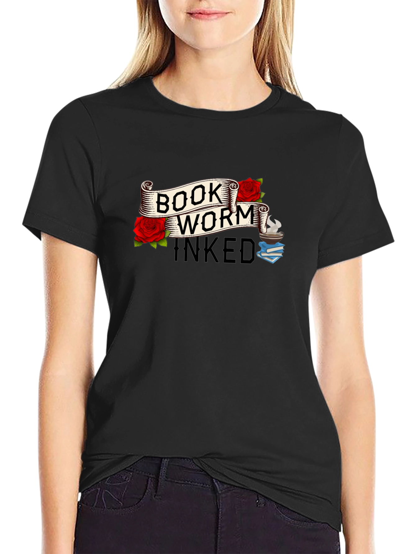 Book Worm Inked Graphic Tee