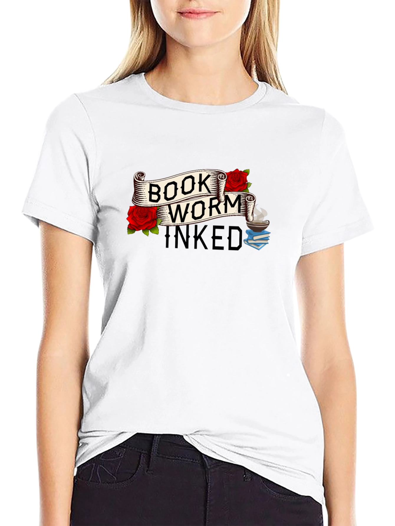 Book Worm Inked Graphic Tee