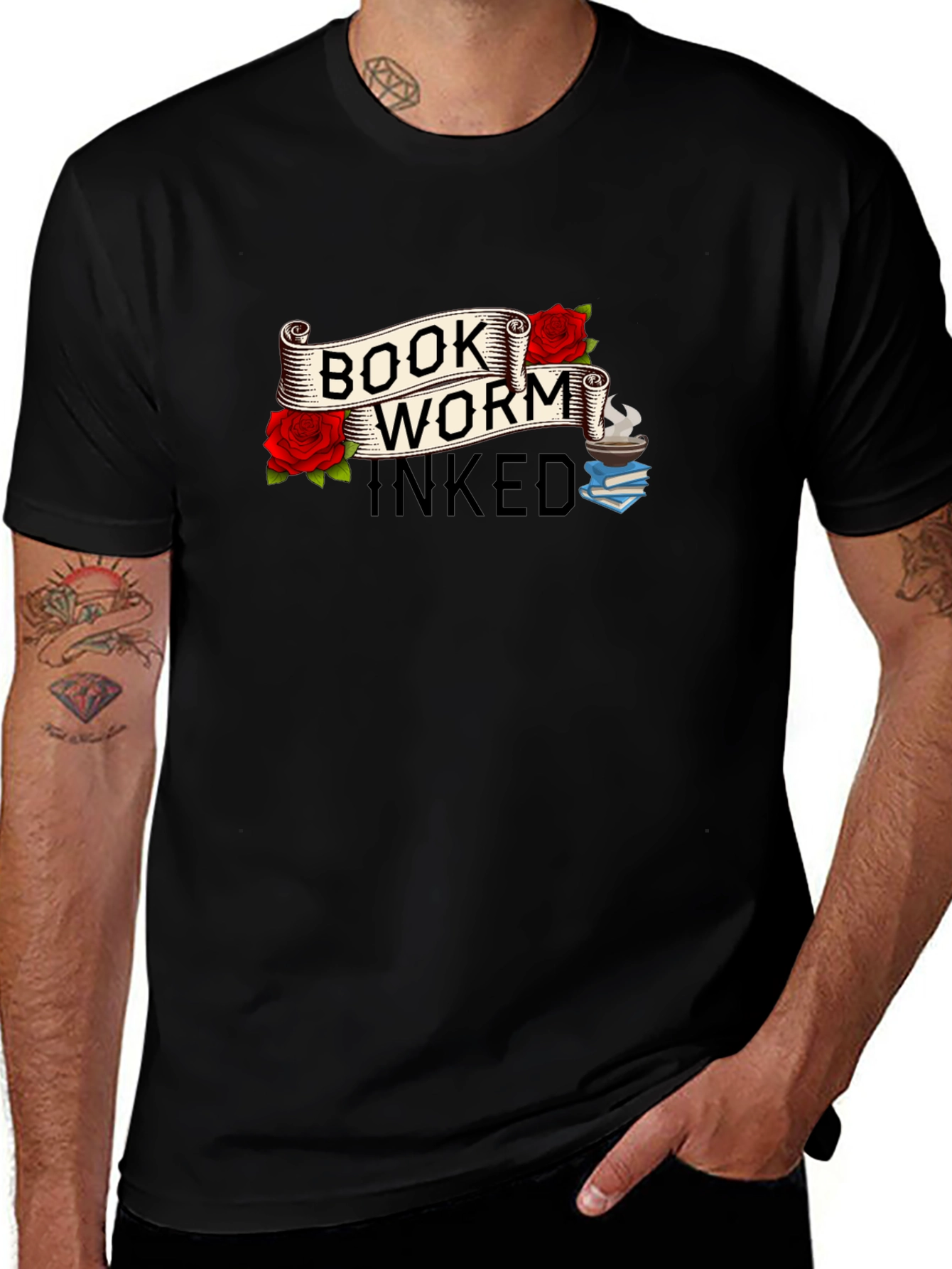 Book Worm Inked Graphic Tee