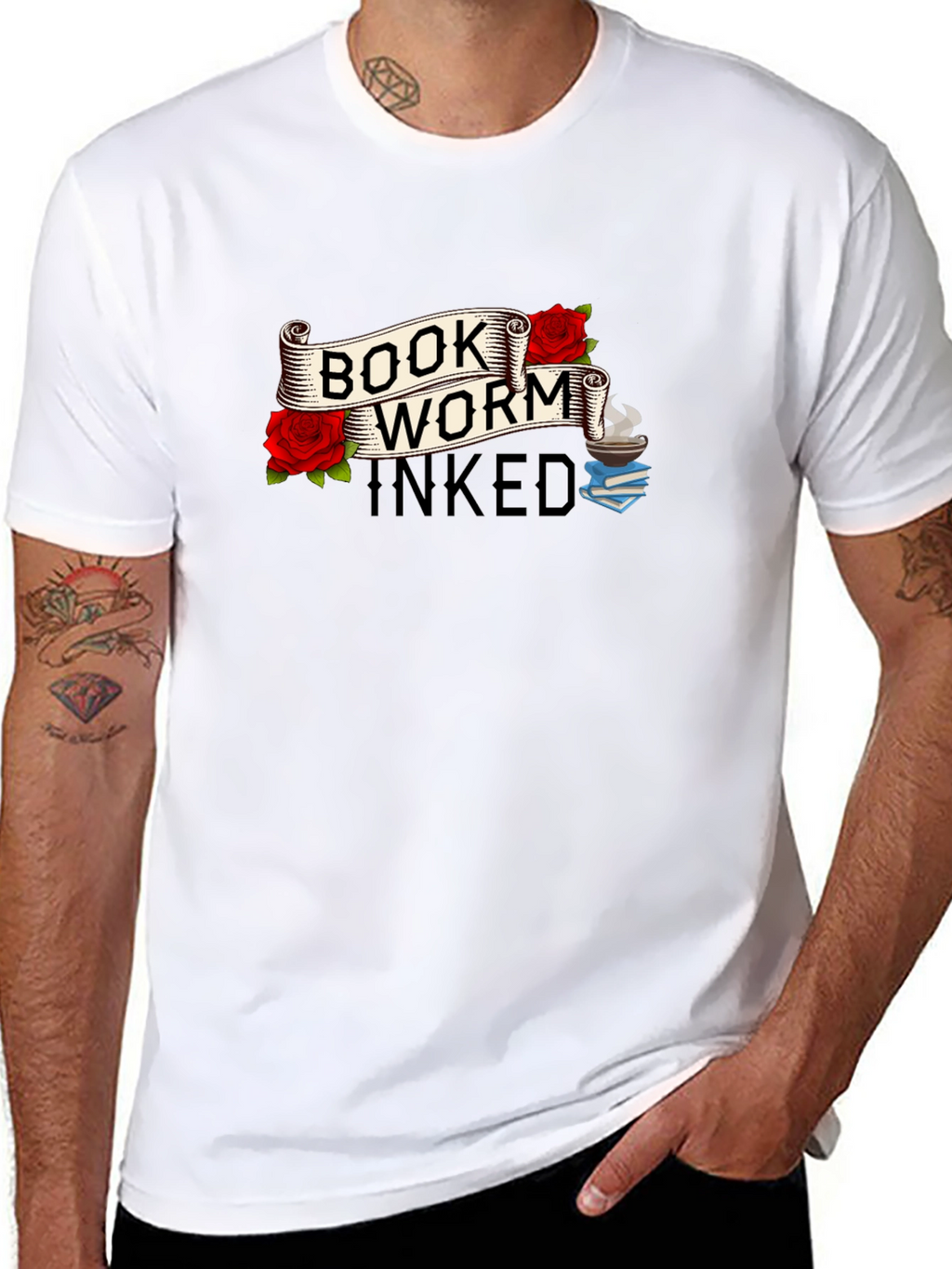 Book Worm Inked Graphic Tee